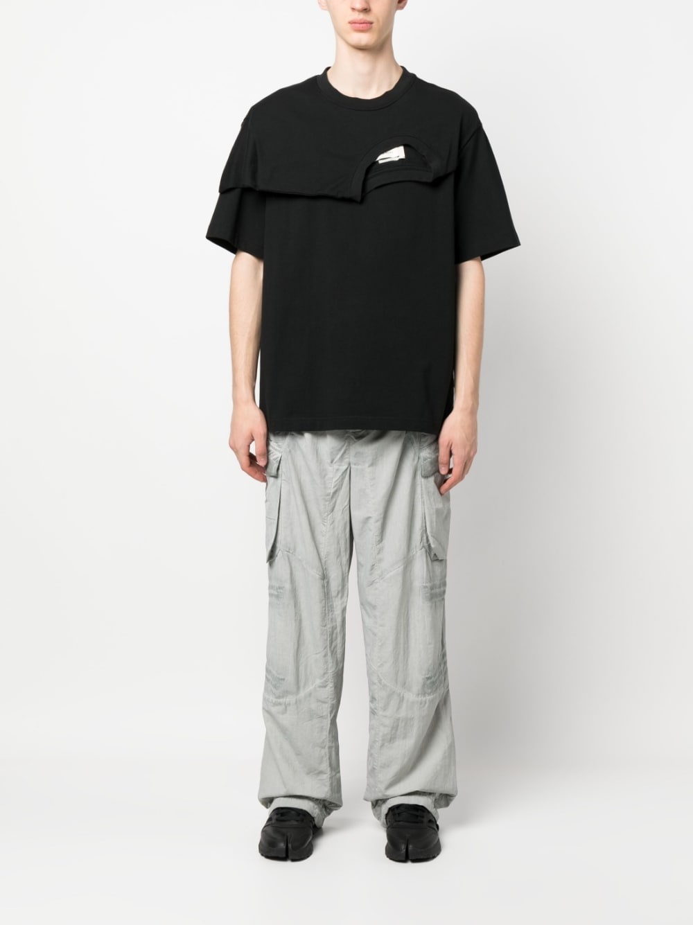 faded-effect cargo trousers - 2
