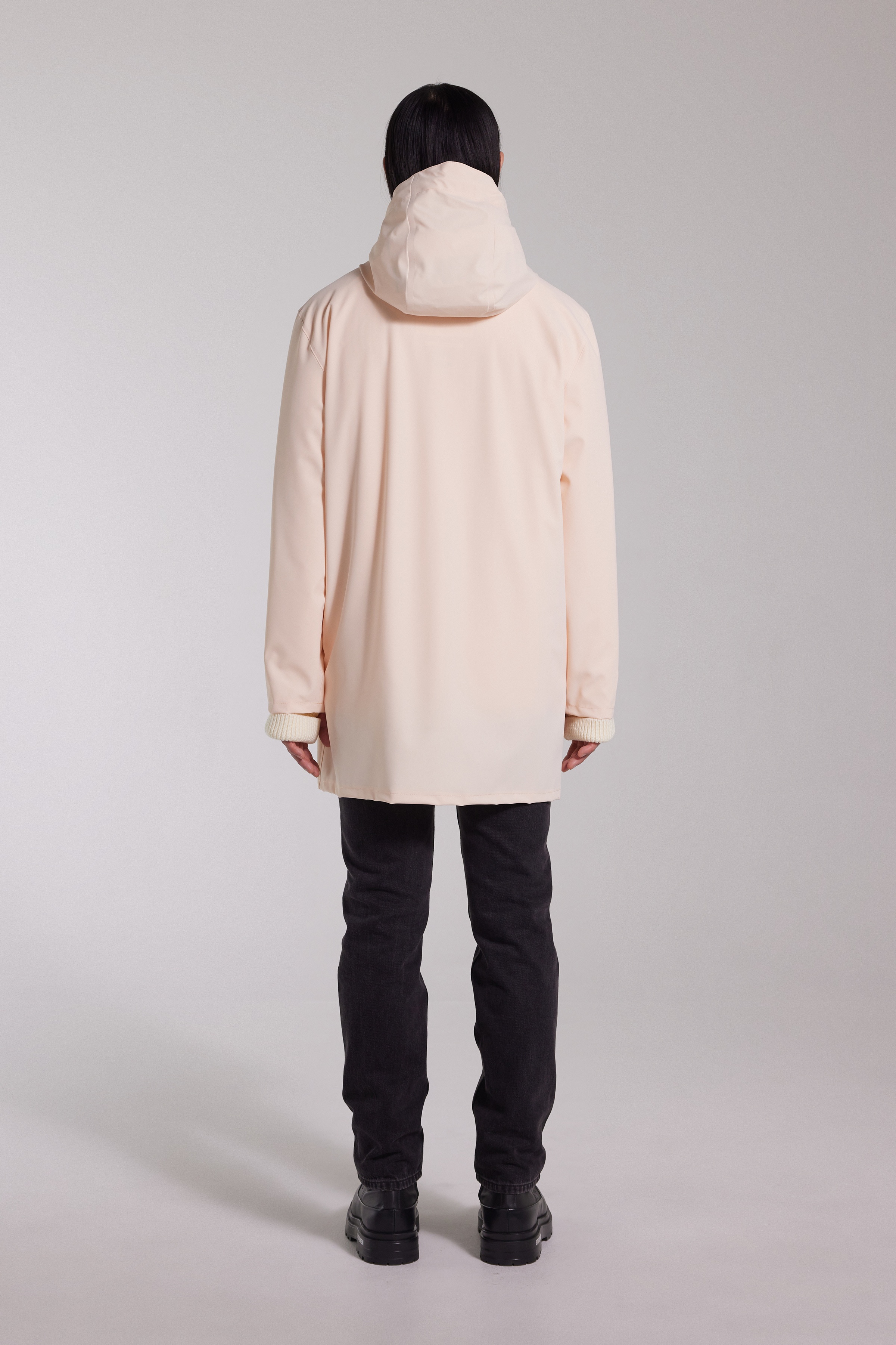 Stockholm Lightweight Zip Matte Raincoat Peach - 6
