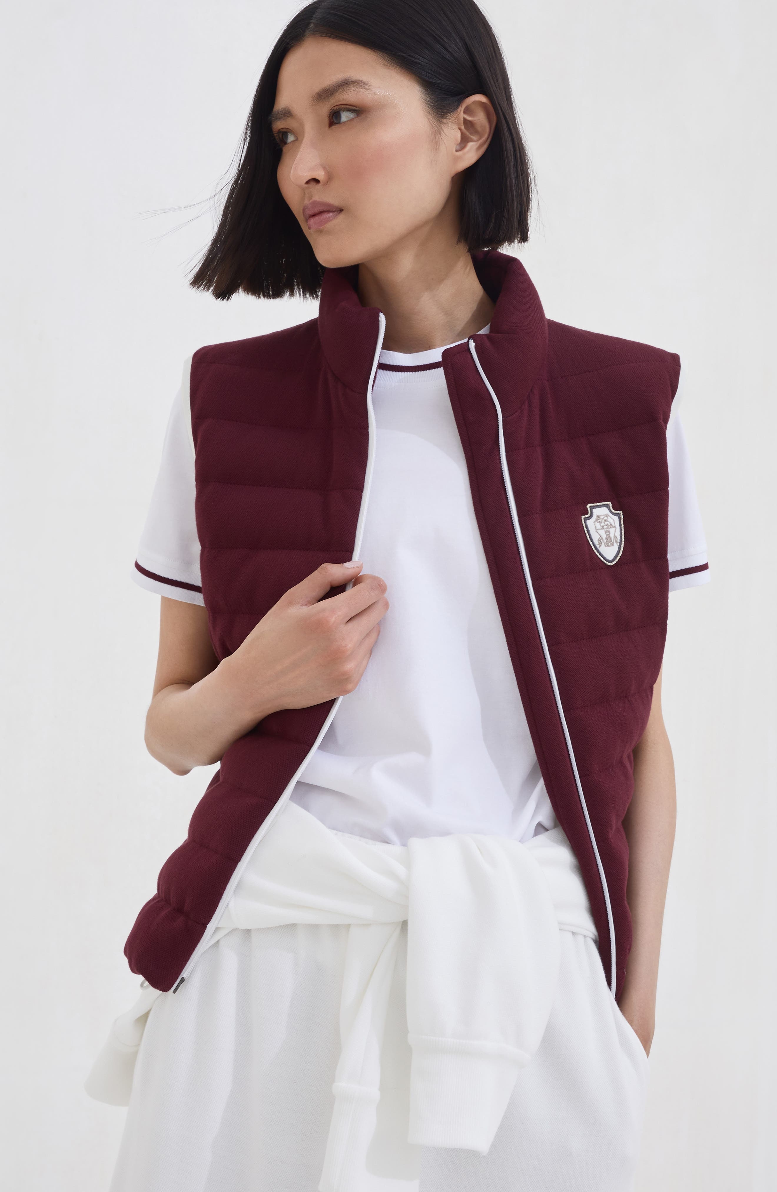 Brunello Cucinelli Down vest in Amaranth at Nordstrom - 5