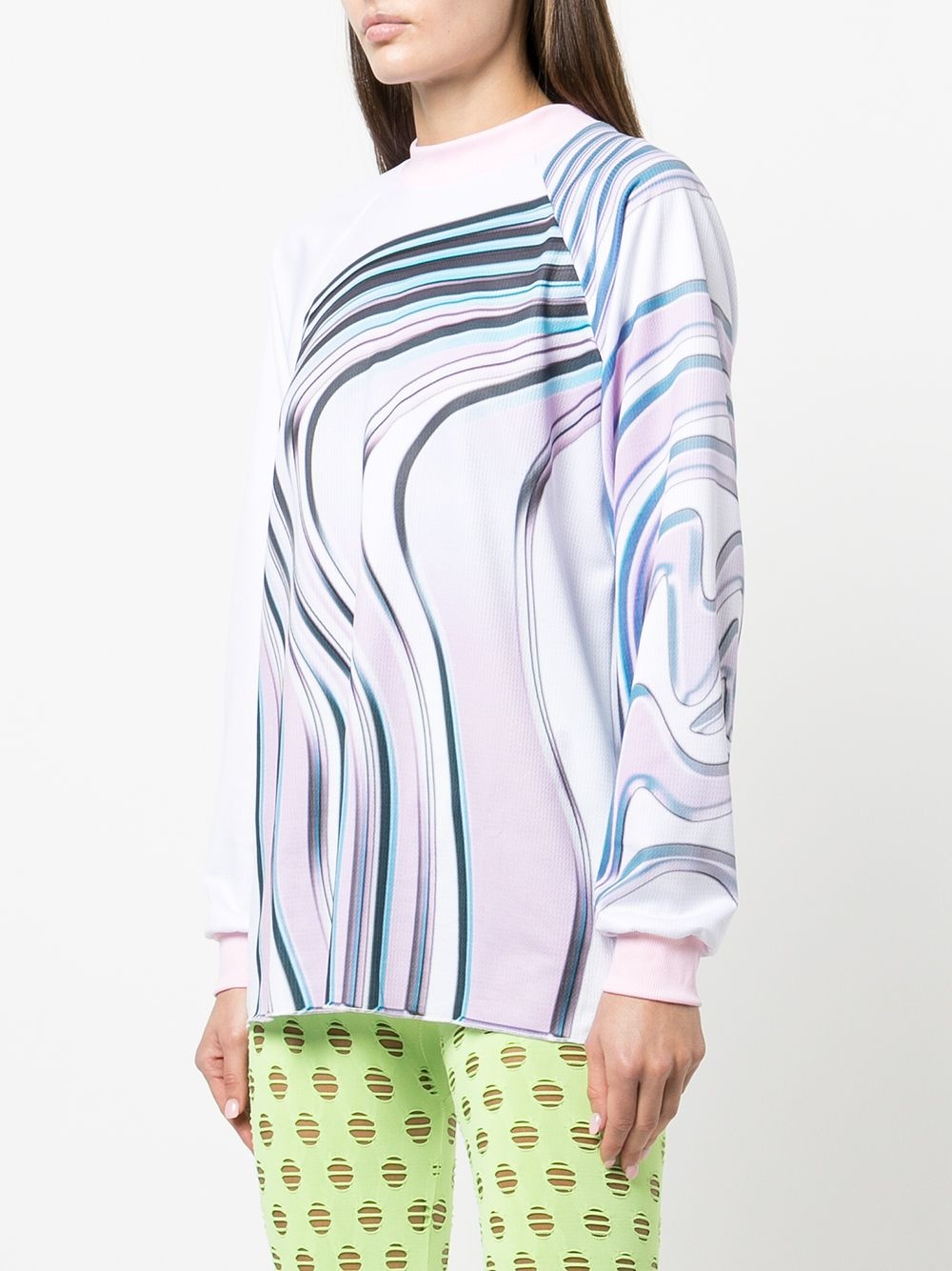 wave-print top - 3