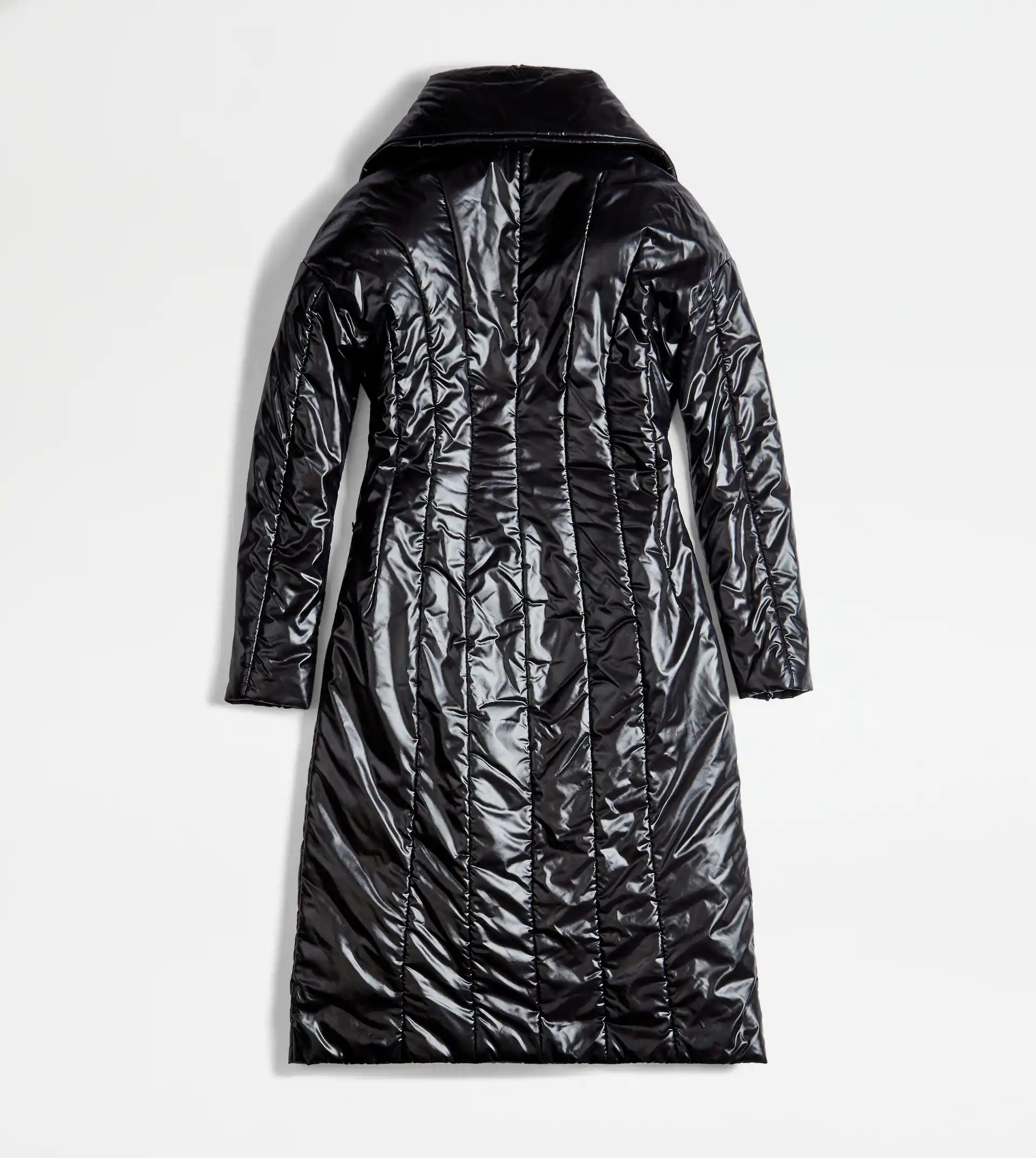 QUILTED COAT - BLACK - 4