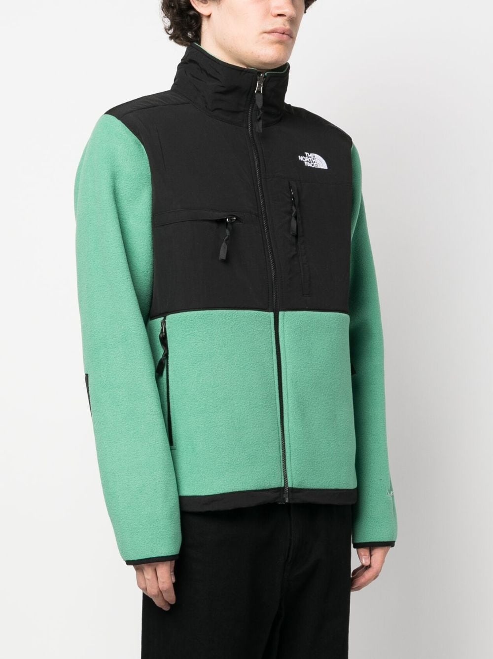panelled fleece jacket - 3