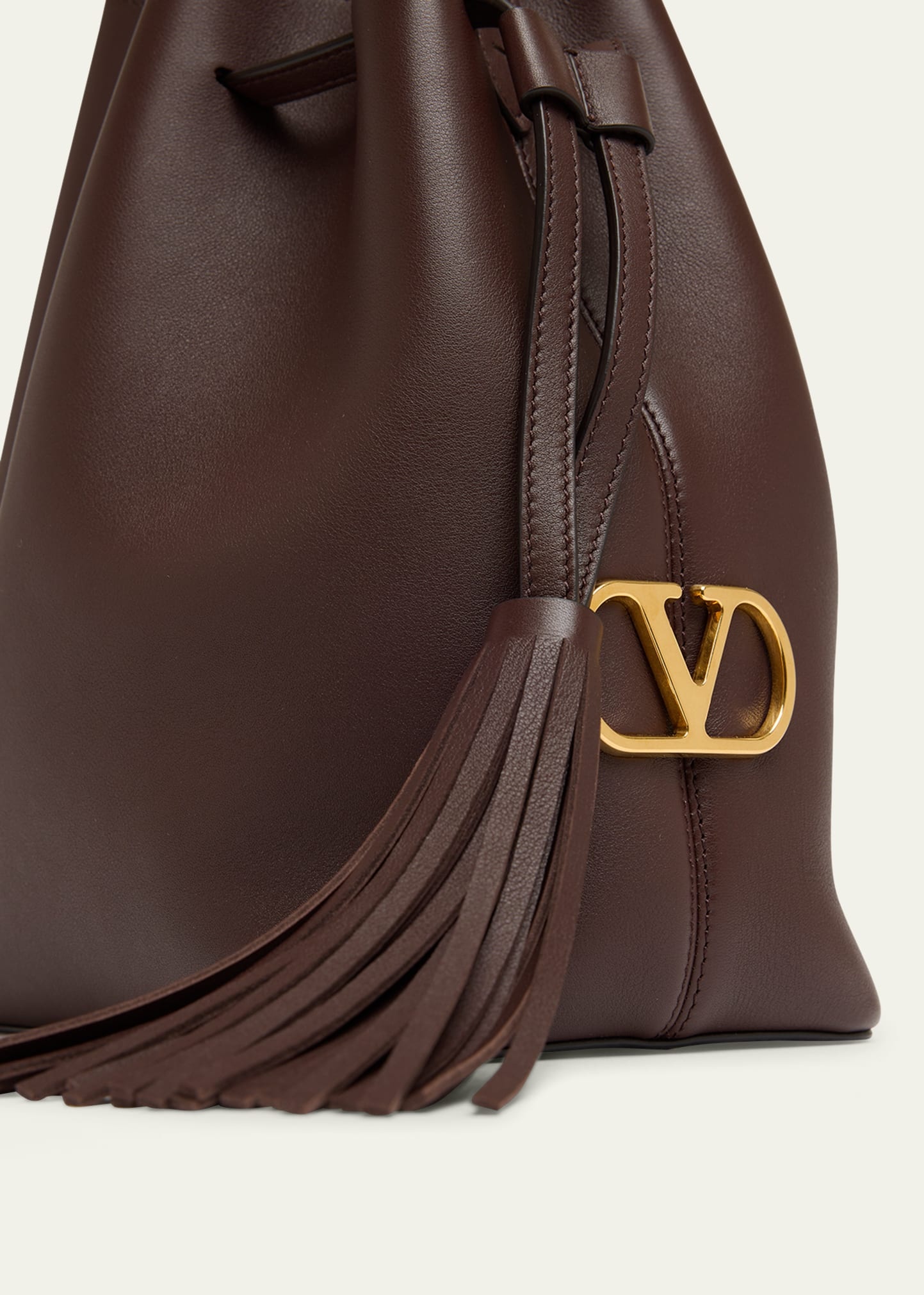 So Seau Tassel Leather Bucket Bag - 4