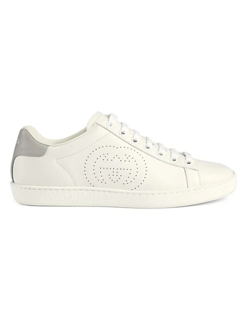 + Disney Ace appliquéd webbing-trimmed leather sneakers - 1
