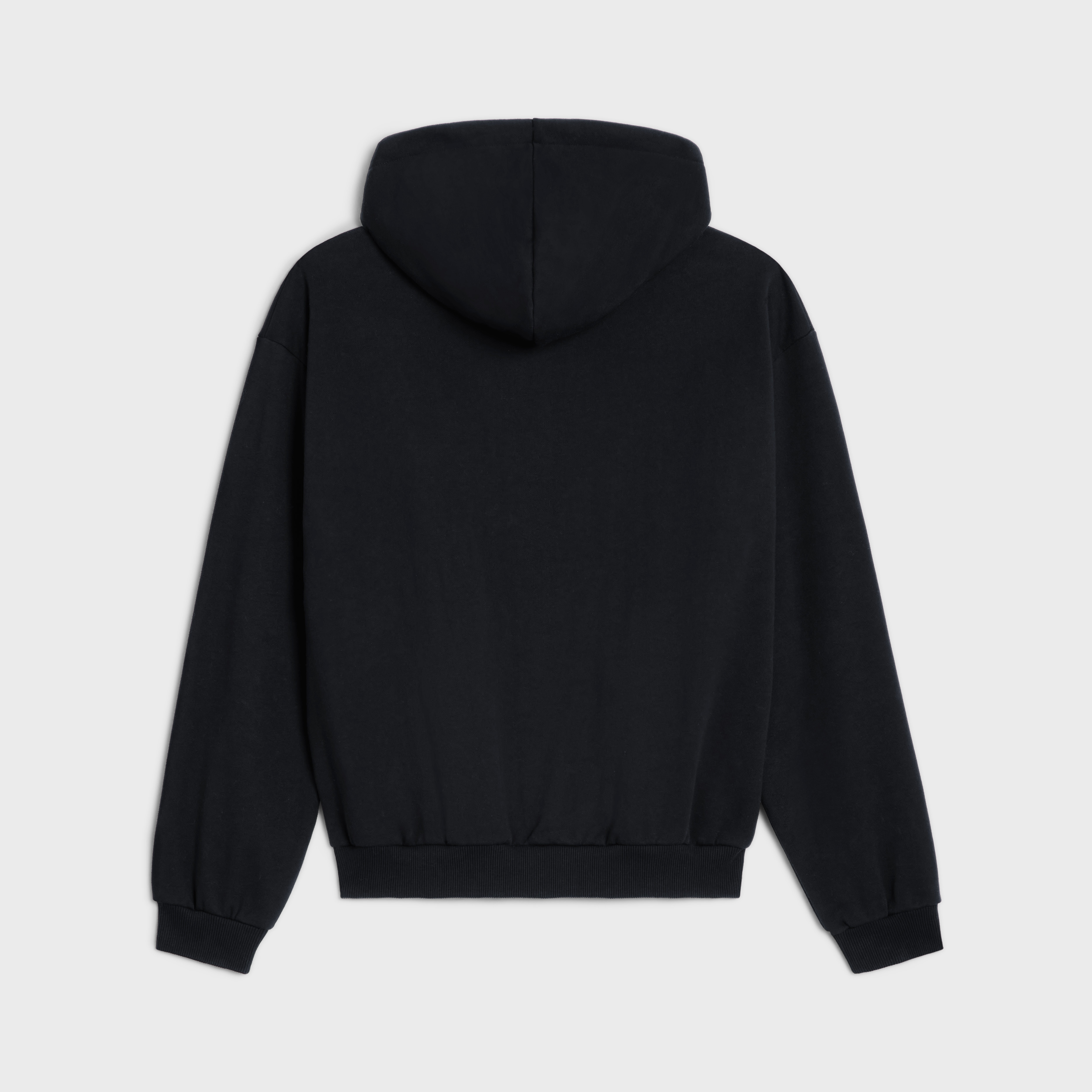 celine Loose zipped hoodie in cotton fleece - 2