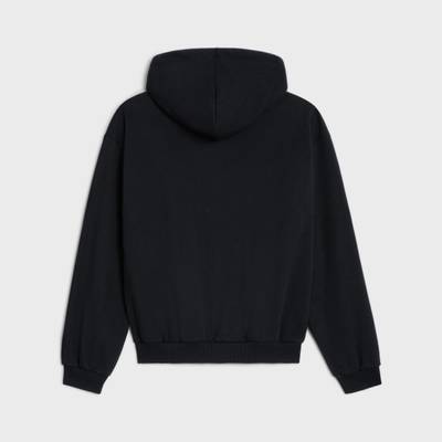 CELINE celine Loose zipped hoodie in cotton fleece outlook