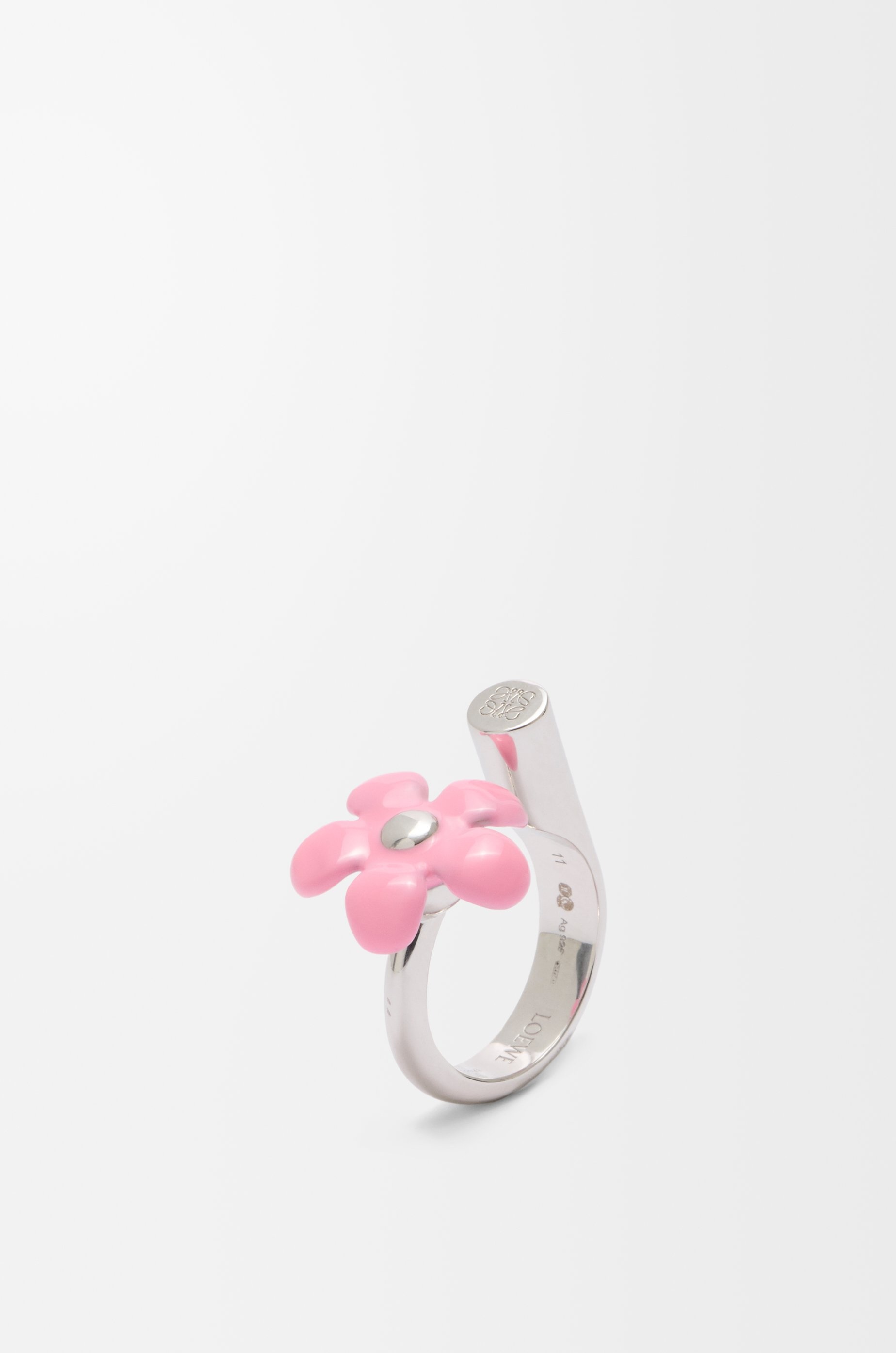 Flor ring in sterling silver and enamel - 3