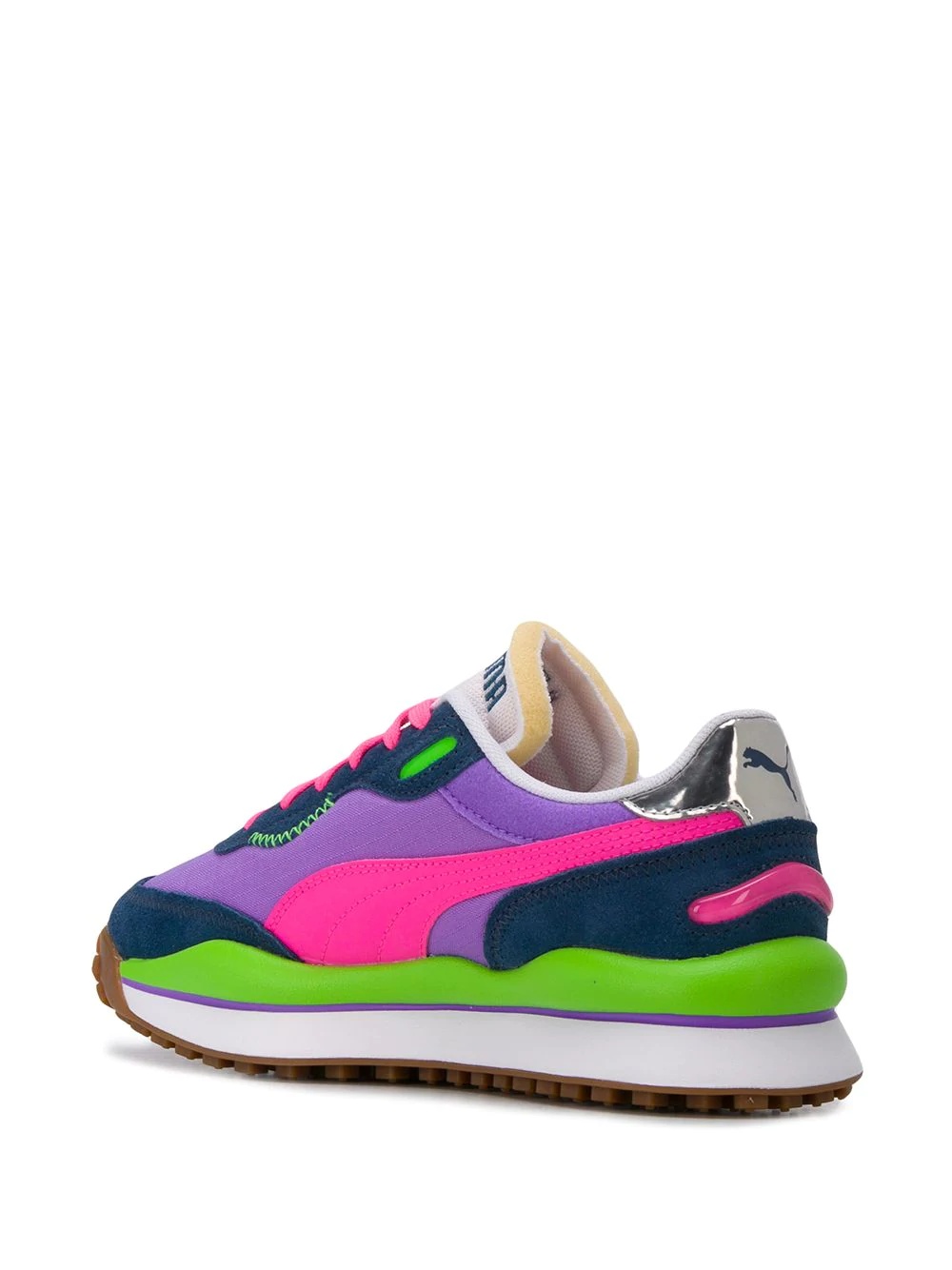 colour-block panelled sneakers - 3