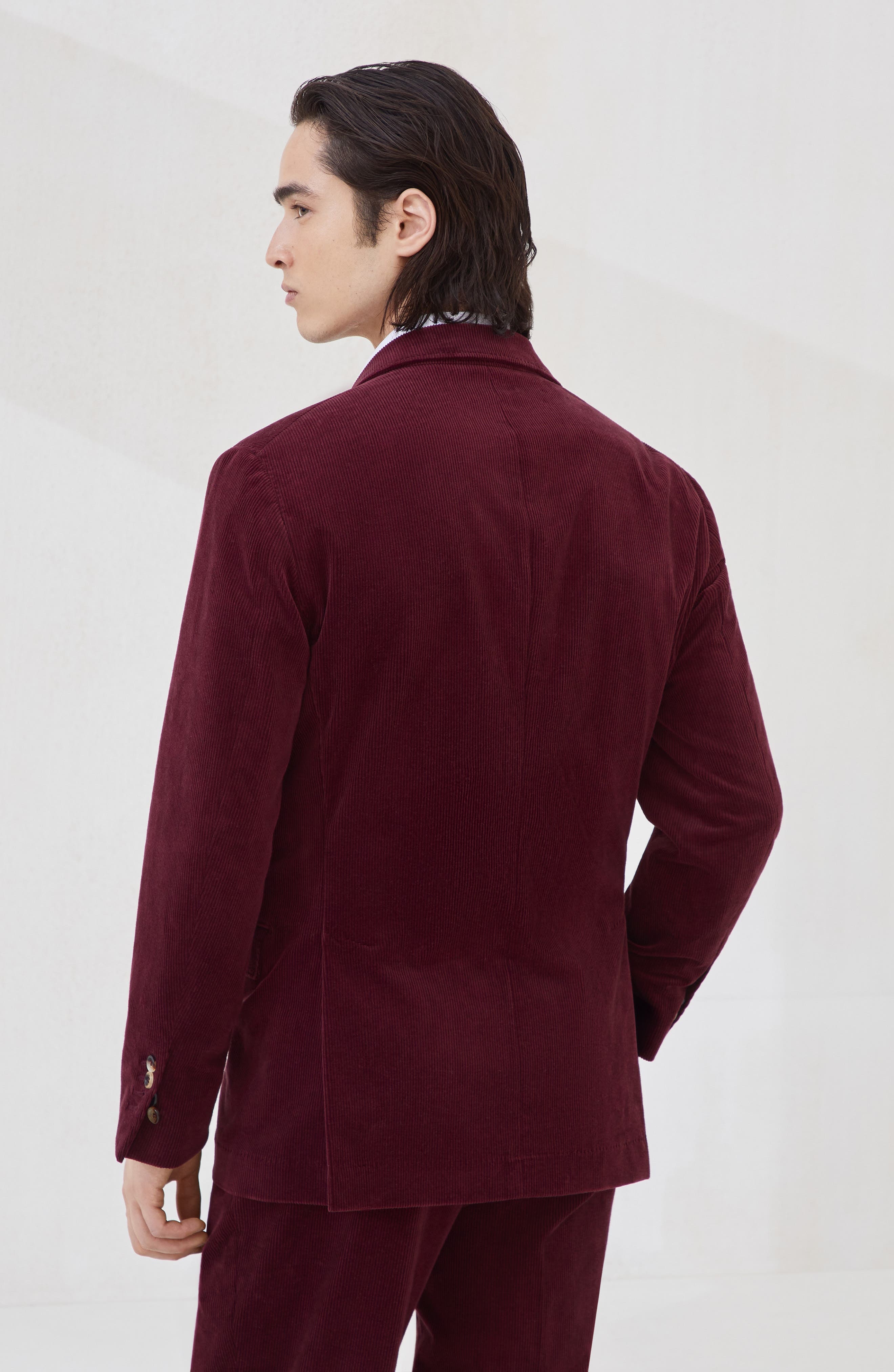 Brunello Cucinelli Uconstructed blazer in Amaranth at Nordstrom - 3