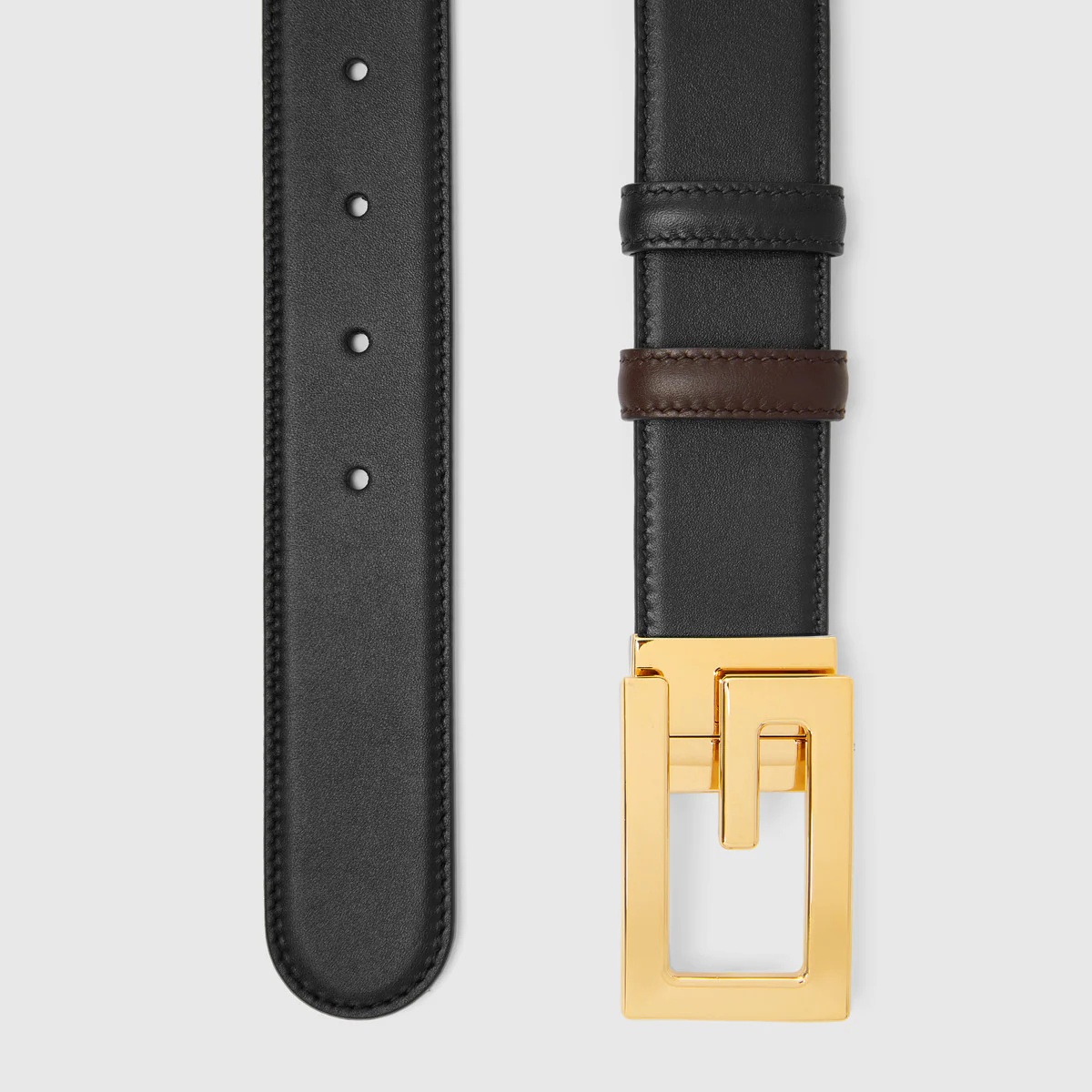 Reversible belt with Square G buckle - 3