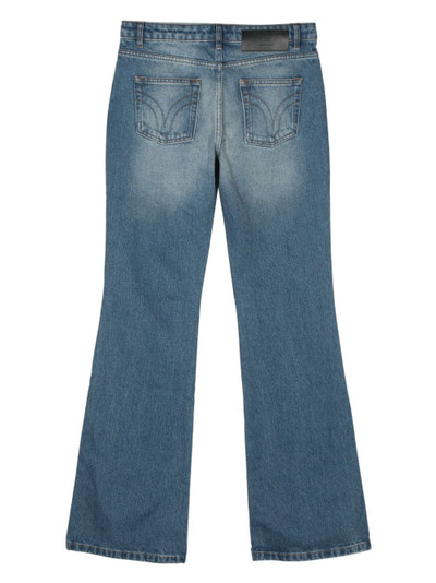 AMI Paris logo-patch flared jeans outlook
