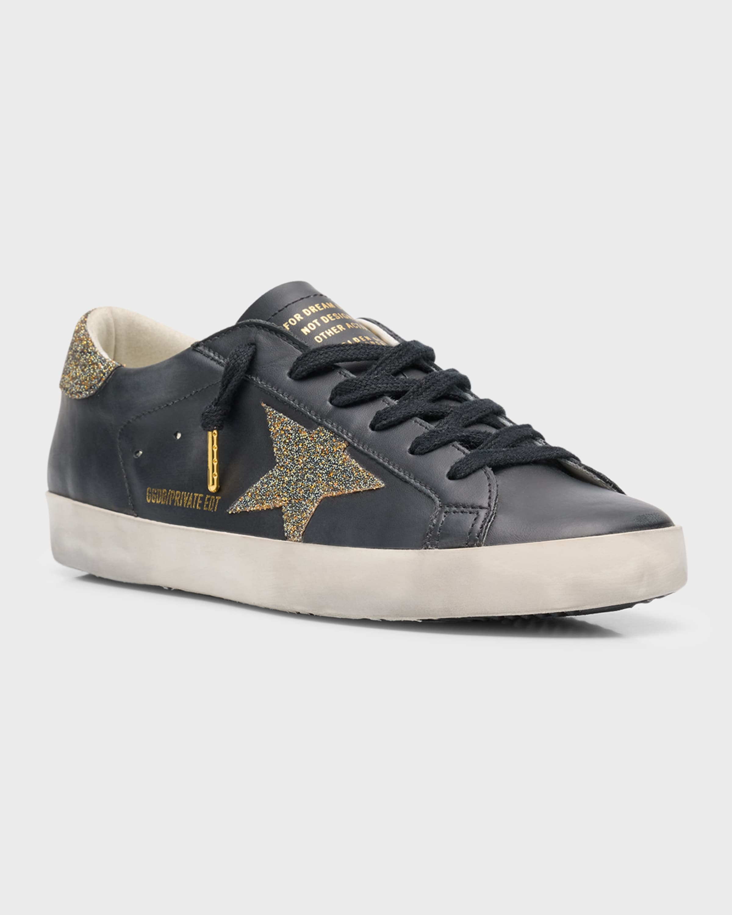 Superstar Swarovski Leather Low-Top Sneakers - 3