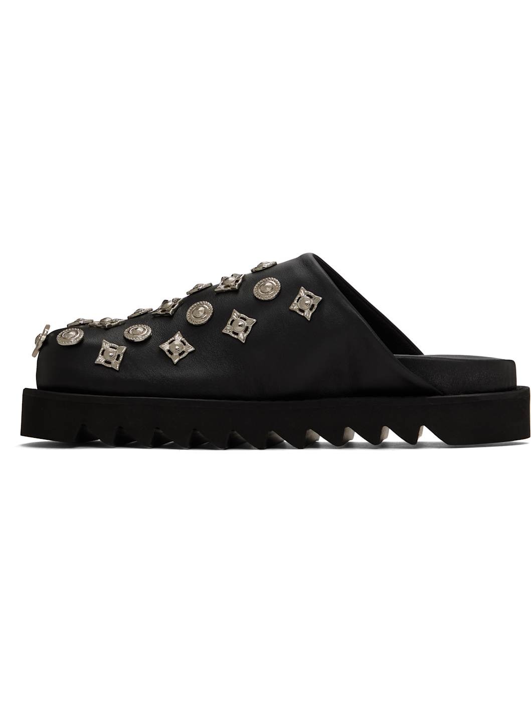 SSENSE Exclusive Black Hardware Slip-on Loafers - 3
