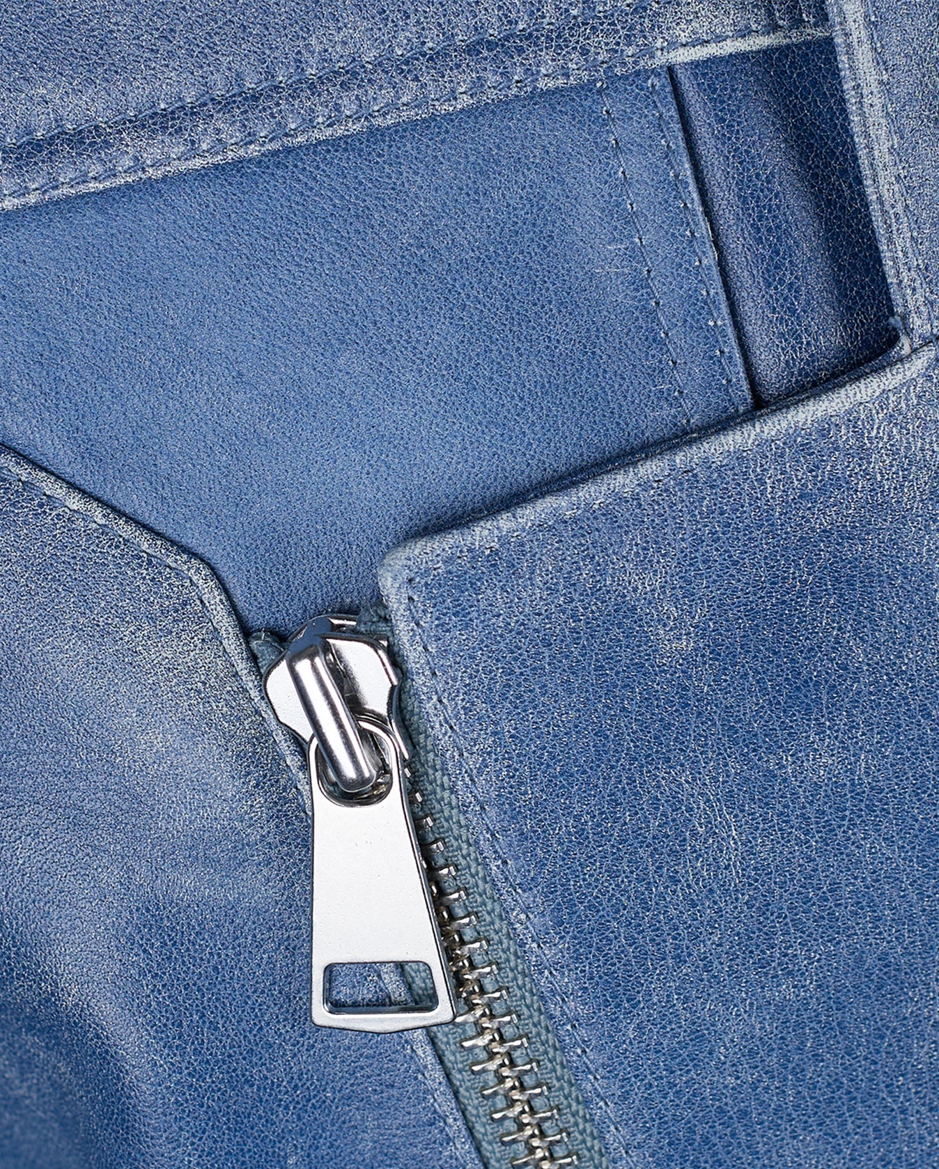 Vintage Oversized Jacket In Baby Blue - 5
