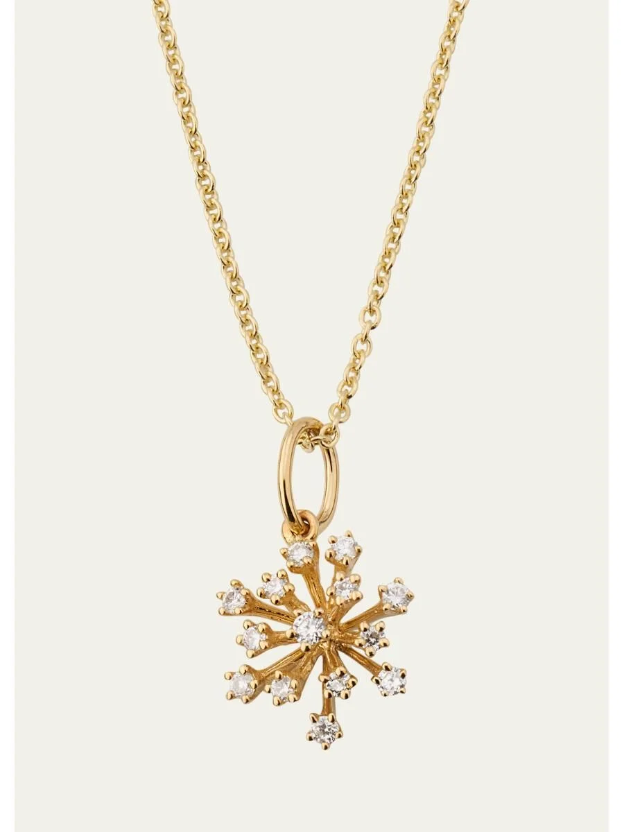 Small Stone Burst Pendant Necklace - 1