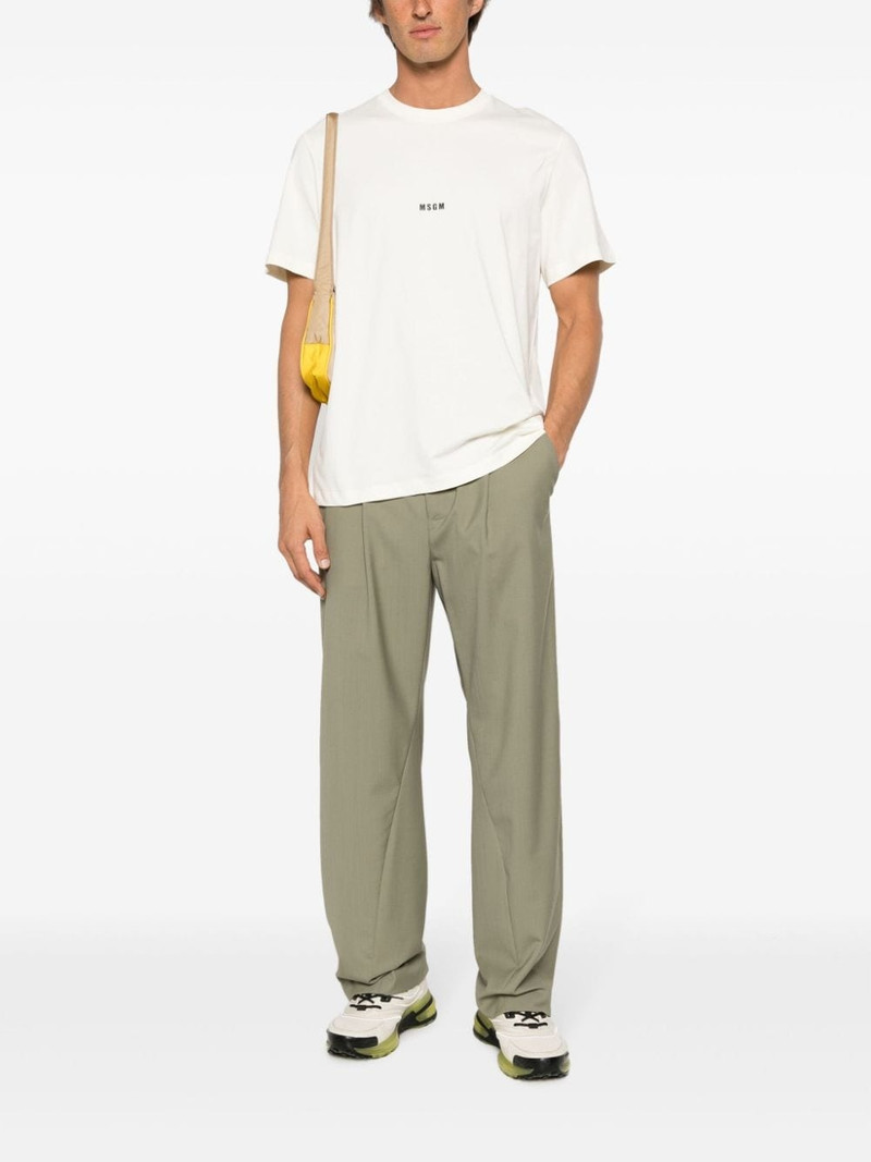 MSGM logo-print cotton T-shirt outlook
