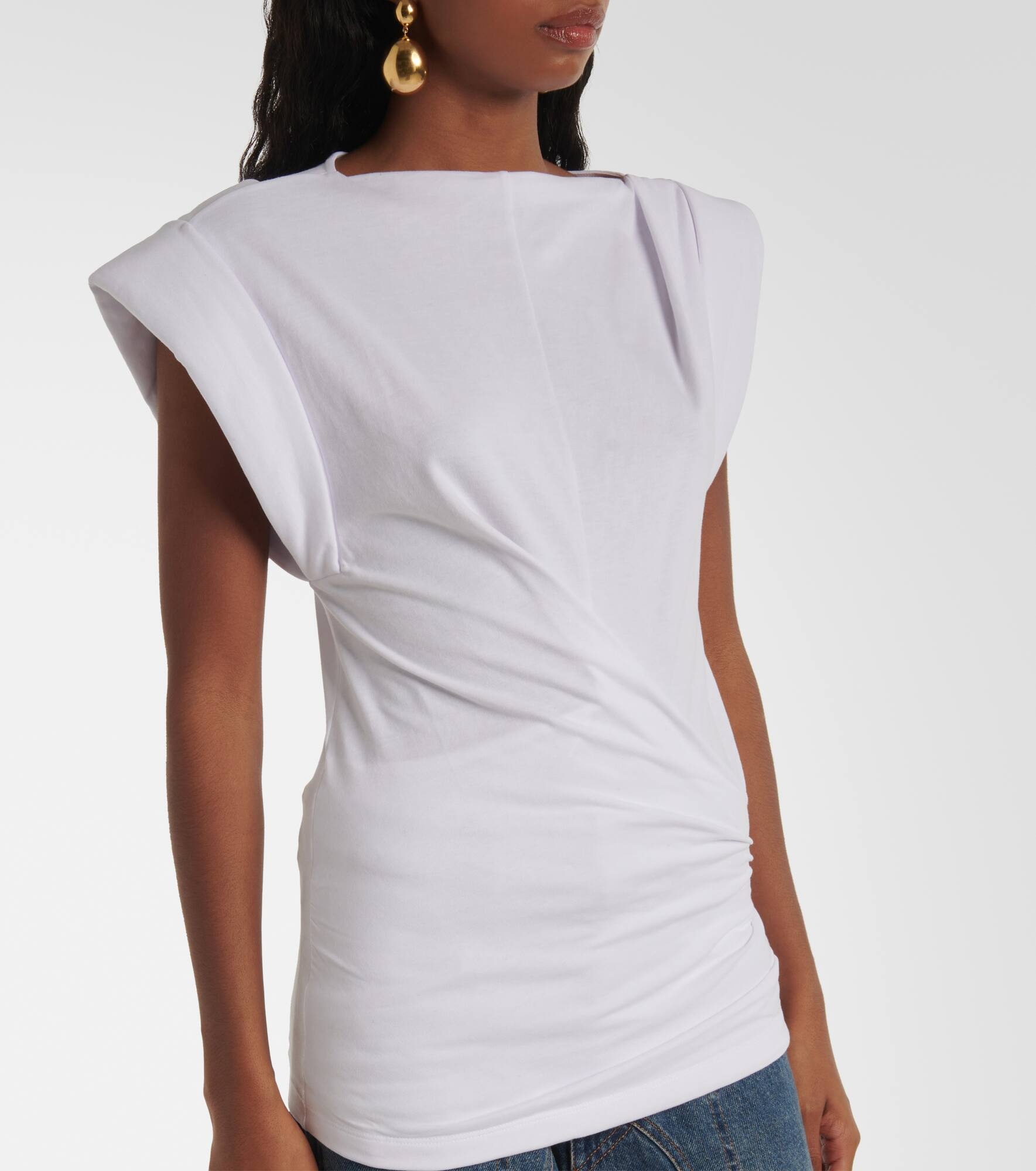Maisan cotton jersey tank top - 4