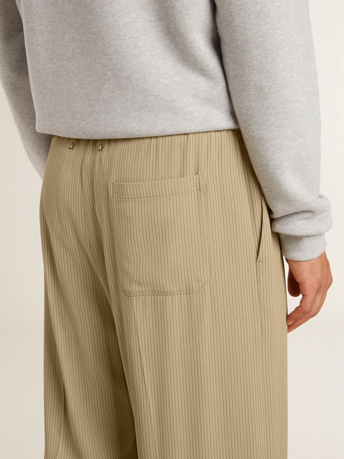 Men's travertine-colored joggers - 5