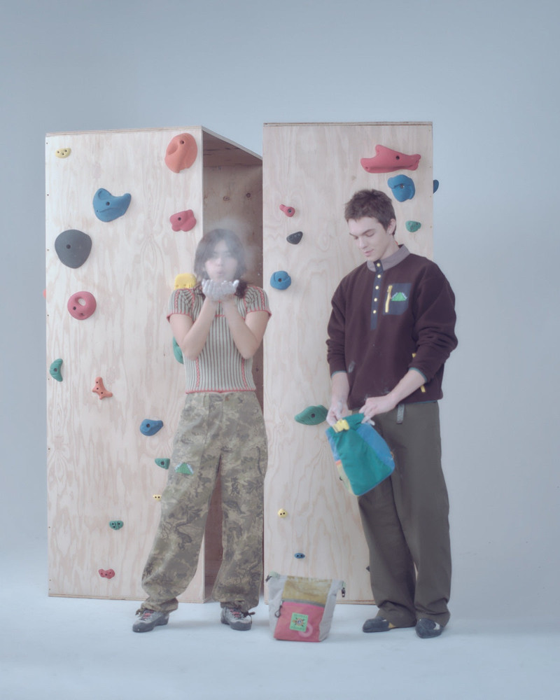 Large Brain Dead Equipment Chalk Bag - Seagrass 4