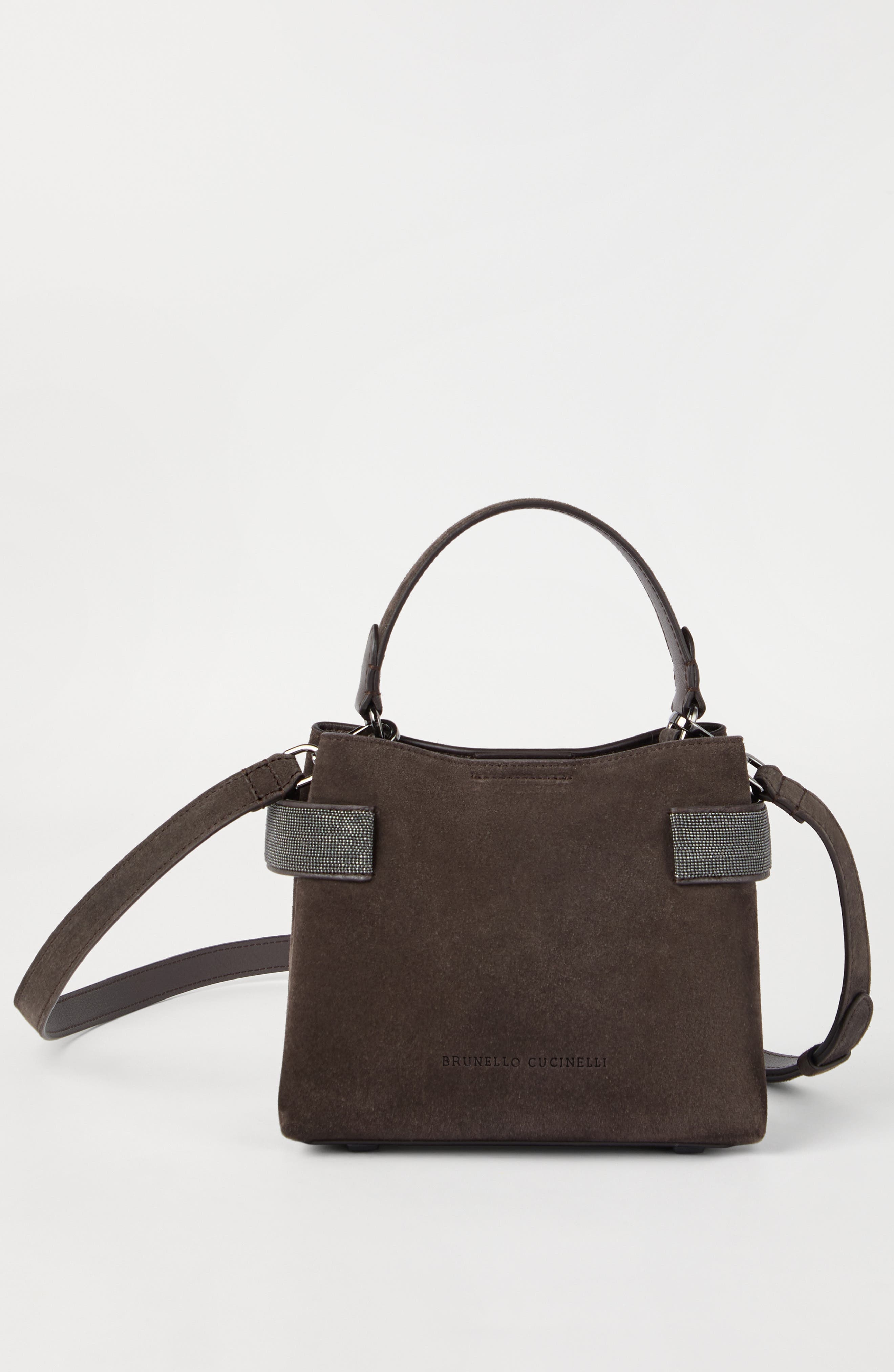 Brunello Cucinelli Small Top-Handle Essence bag in Pine Cone Brown at Nordstrom - 2
