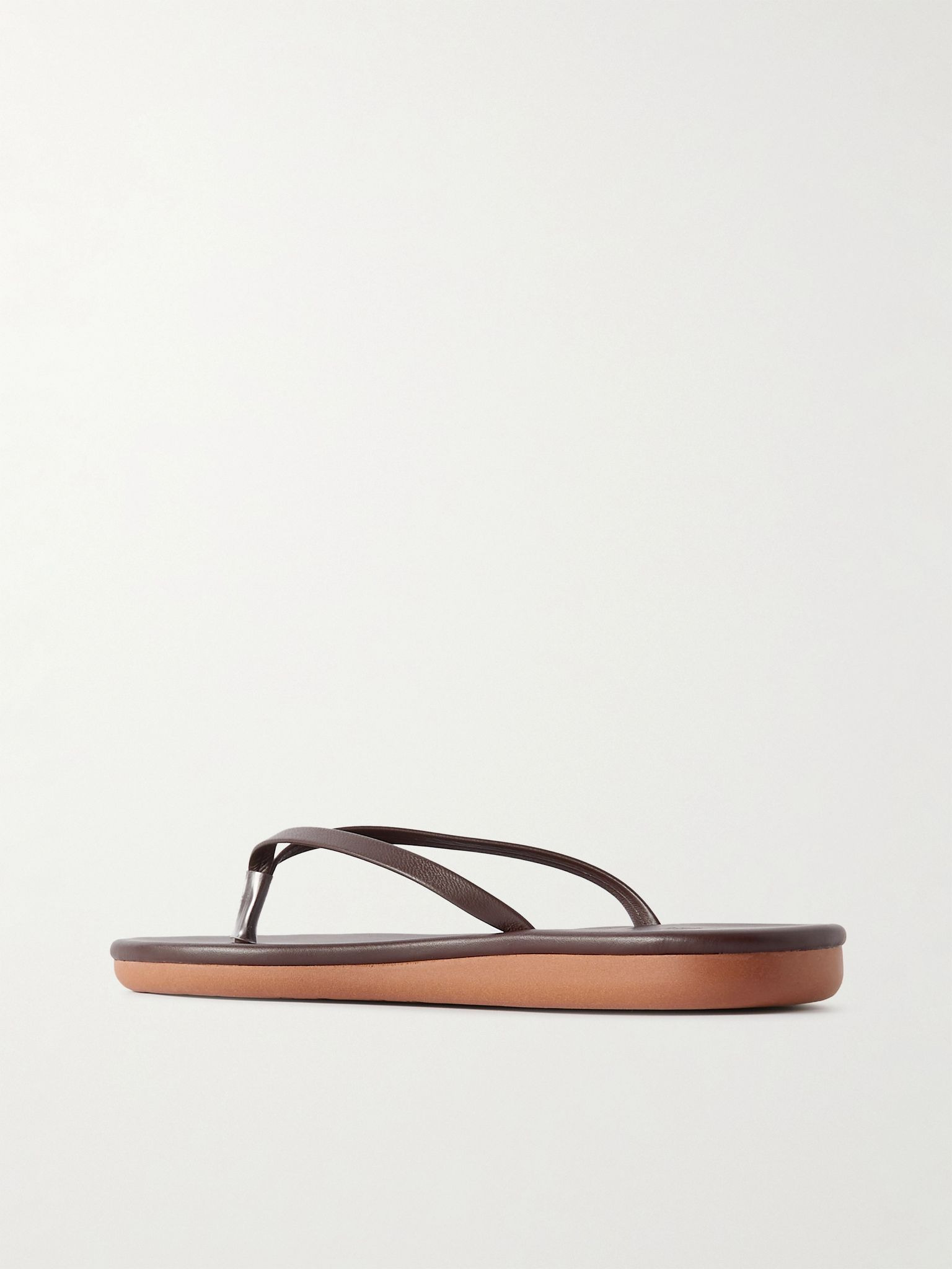Saionara leather flip flops Brown - 3