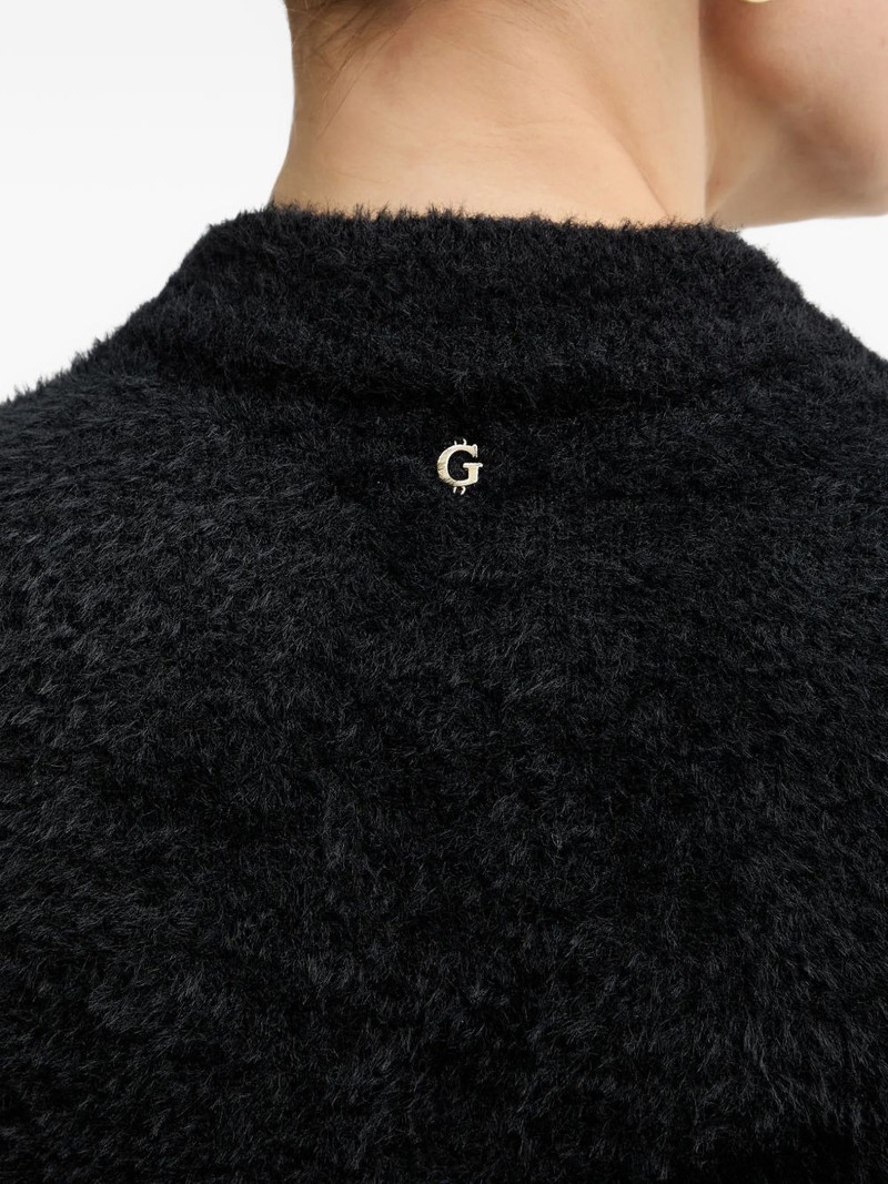 Fuzzy cut-out sweater 5