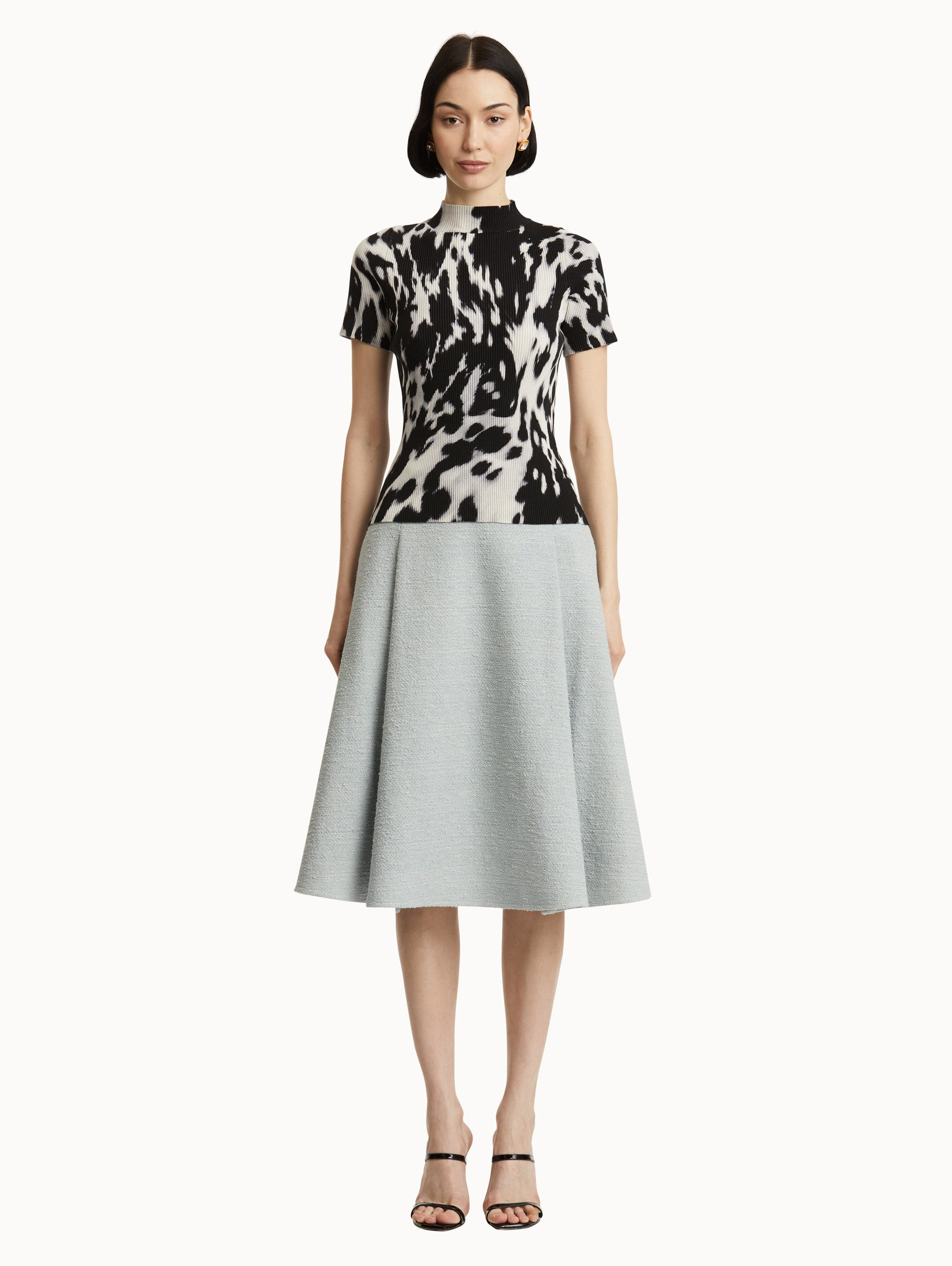 COWHIDE PRINTED RIBBED PULLOVER - 3