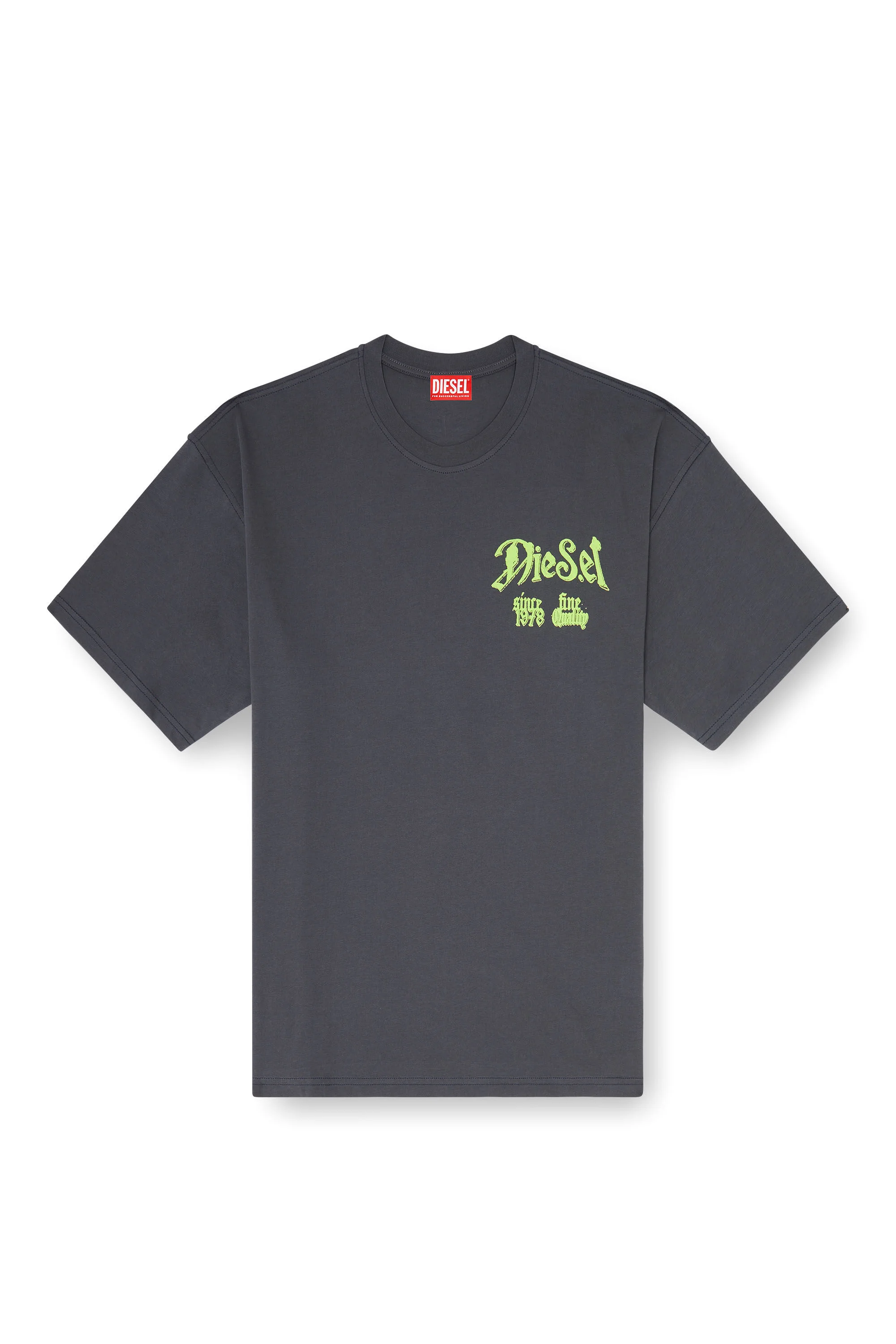 COTTON T-SHIRT WITH FLOCK GRAPHIC - 1
