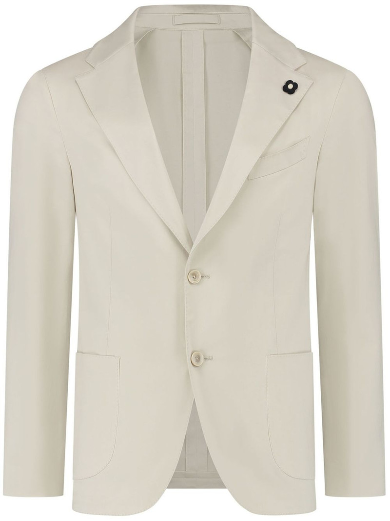 brooch-detail 싱글 브리스트 blazer 1