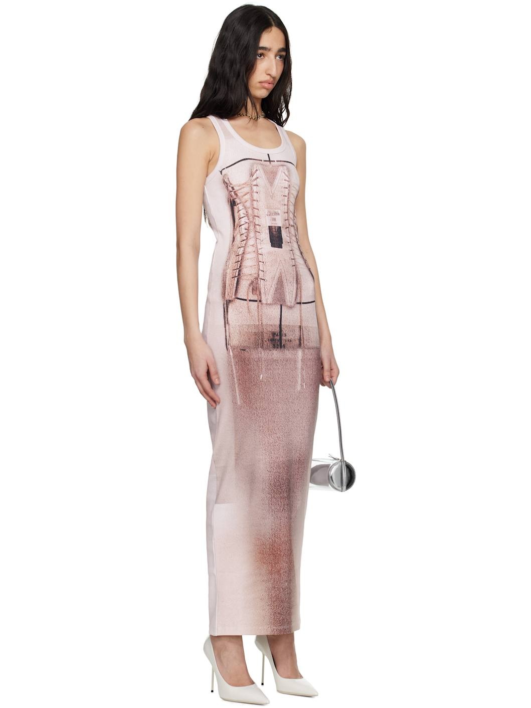 Pink 'The Corset Trompe-L’oeil' Maxi Dress - 2