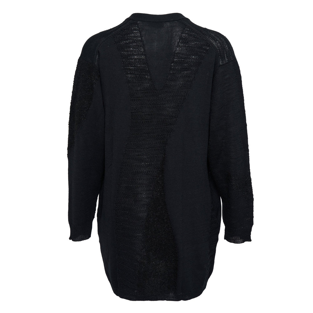 Combination V Neck Cardigan - 2