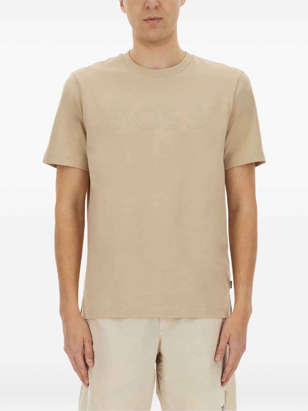 embossed-logo T-shirt - 1