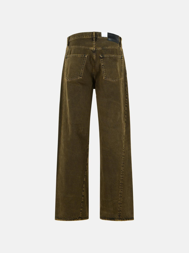 SUNFLOWER 'WIDE TWIST' BROWN COTTON JEANS outlook