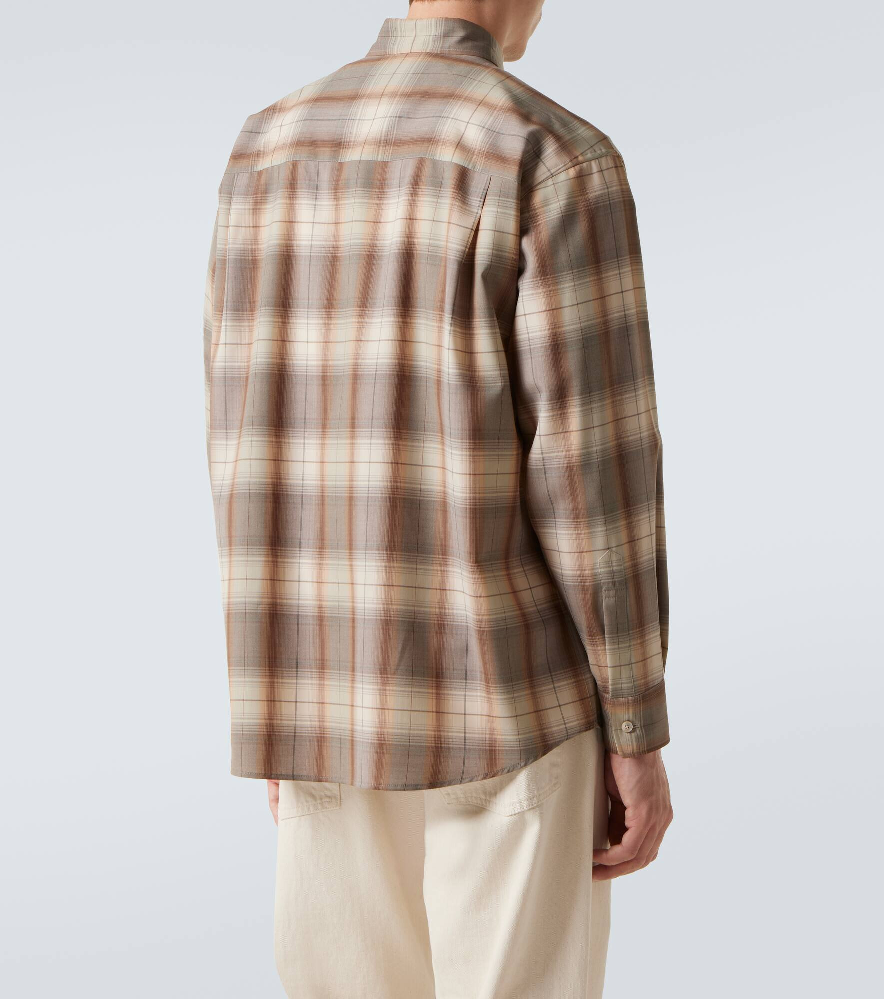 Checked wool shirt - 4