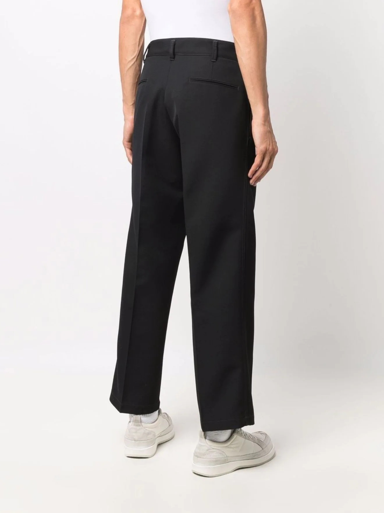 straight-leg relaxed trousers - 4