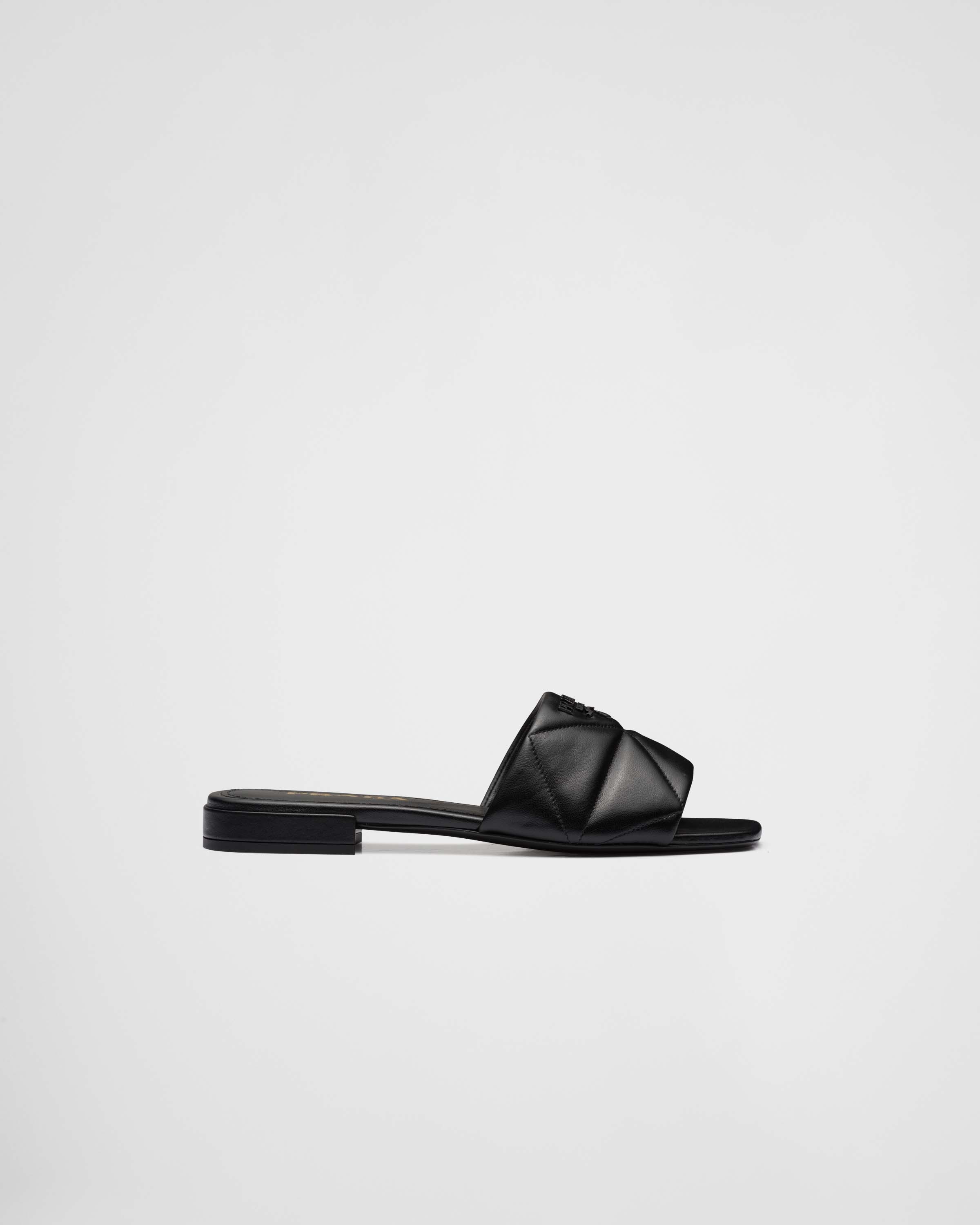 Quilted nappa leather sabots - 2