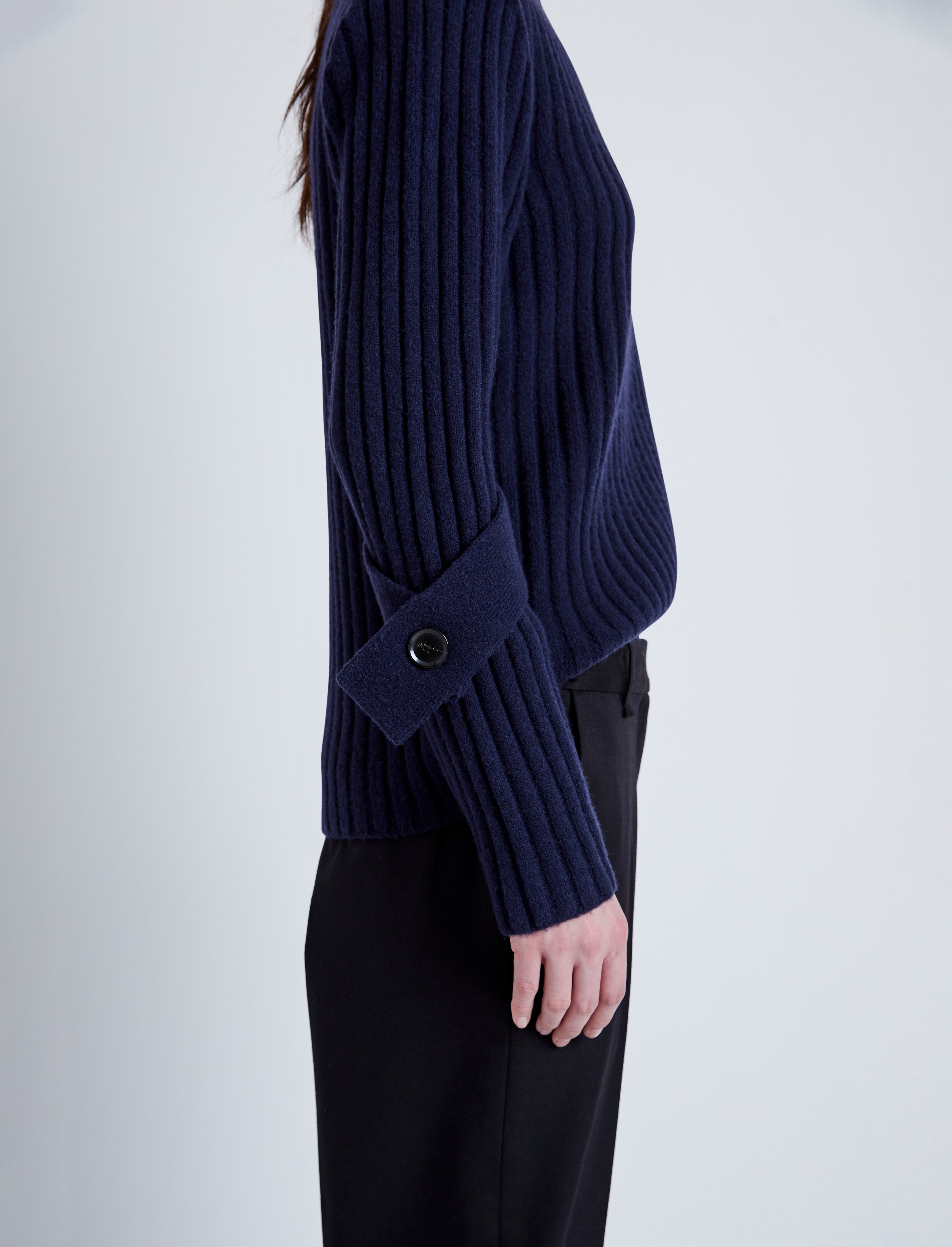 Verona Sweater in Midweight Cashmere Rib - 6