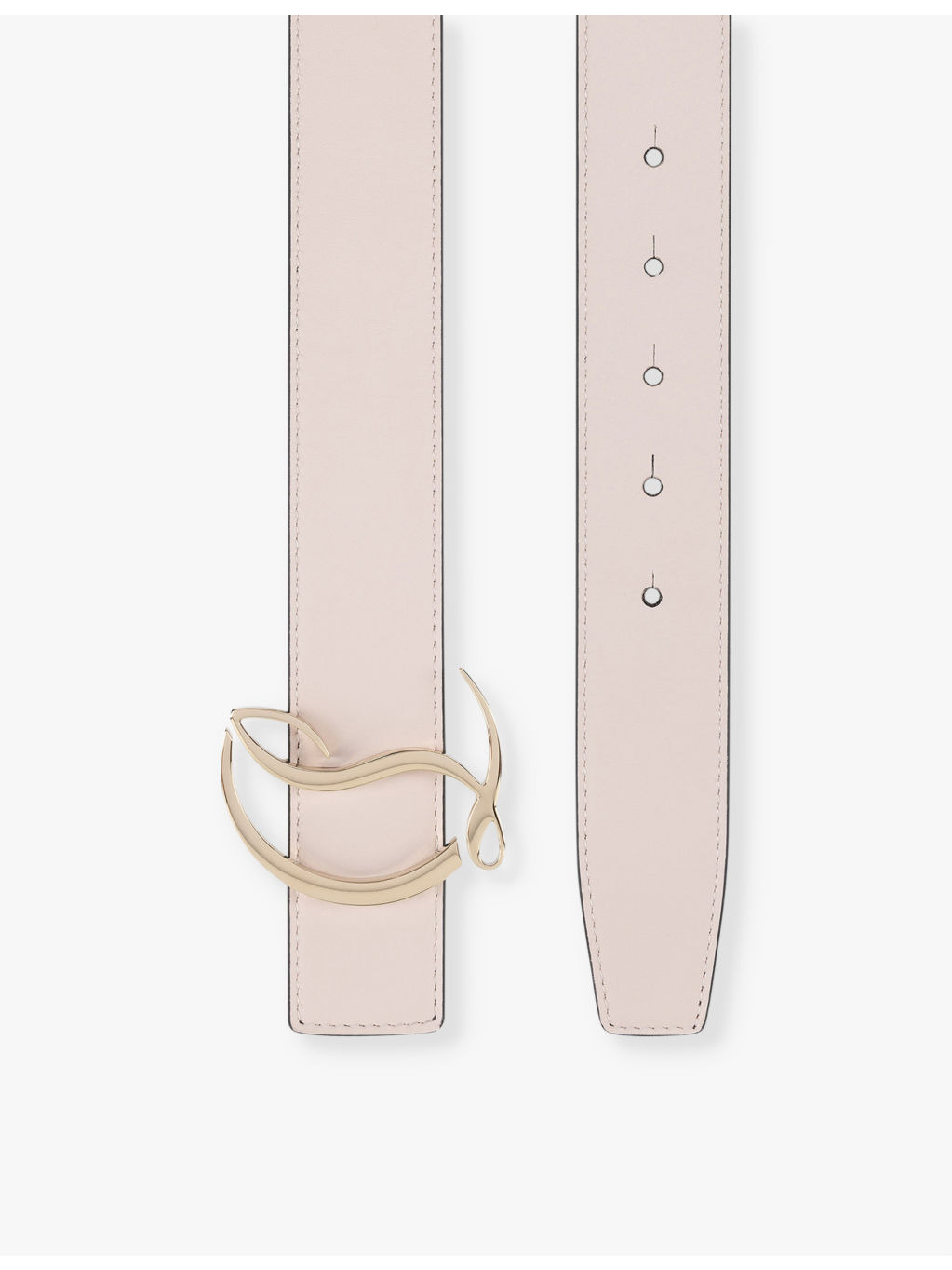 CL logo-buckle leather belt - 2