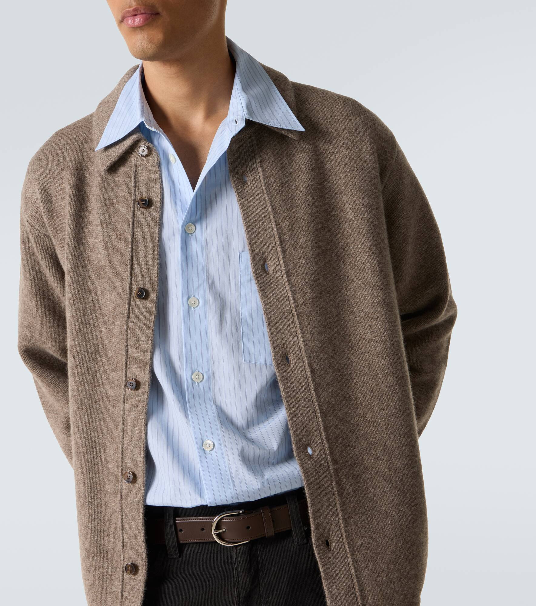 Yak and wool cardigan - 5