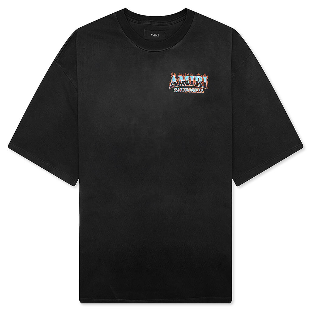 AMIRI SUNNY PLACE OVERSIZED TEE - BLACK - 1