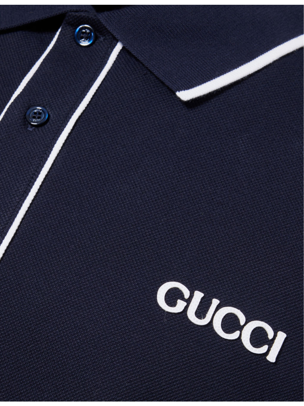 Logo text embroidered cotton polo shirt - 6