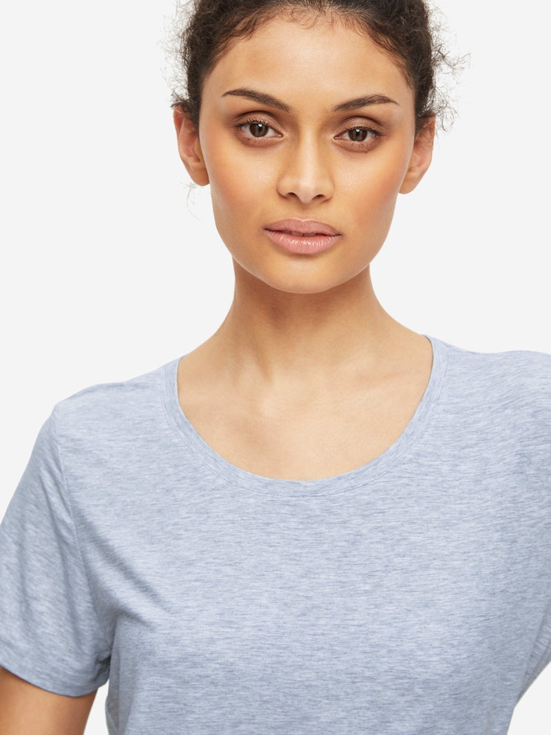 Women's T-Shirt Ethan Micro Modal Stretch Blue - 2