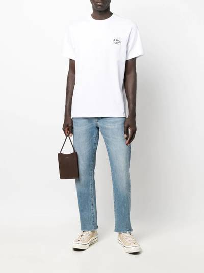 A.P.C. logo-print cotton T-shirt outlook