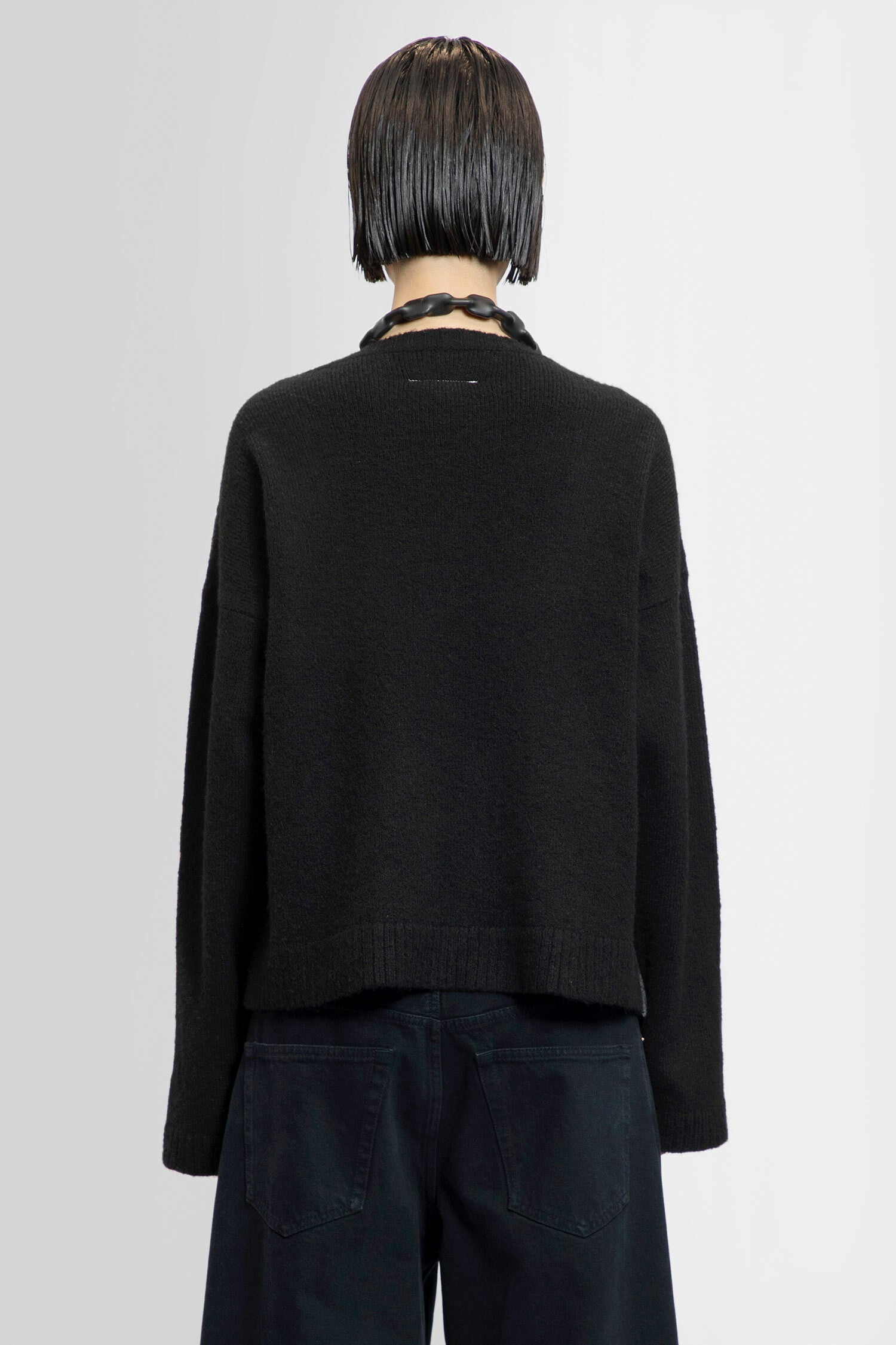 MM6 MAISON MARGIELA WOMAN BLACK KNITWEAR - 4