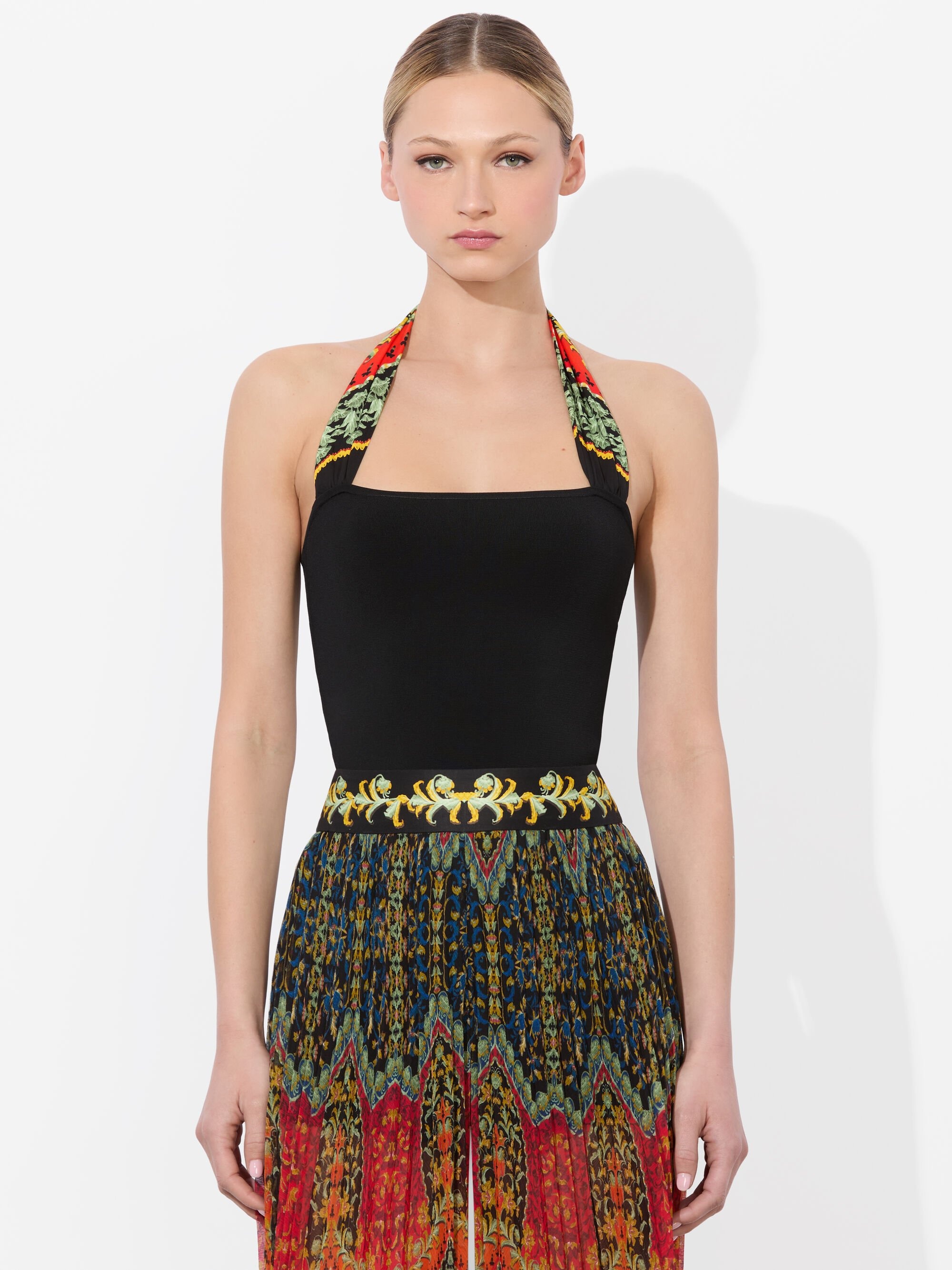LEE WOVEN STRAP HALTER TOP - 2