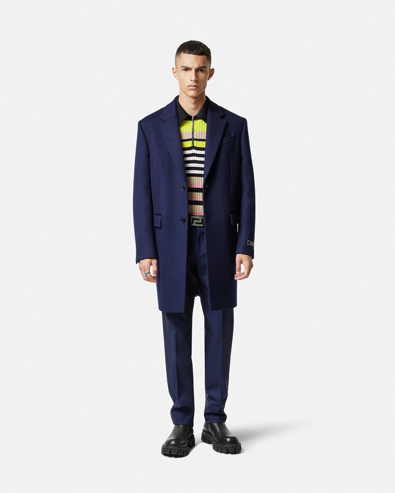 VERSACE Cashmere-Blend Long Coat outlook