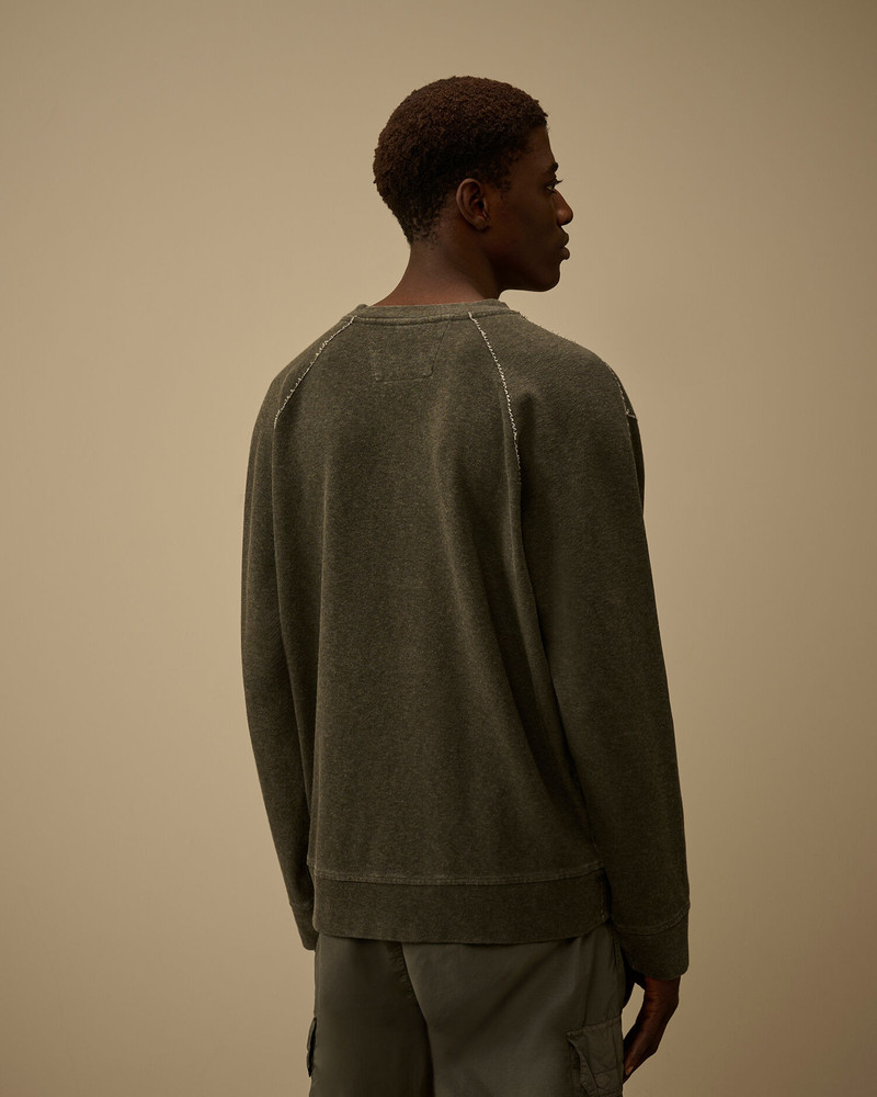 Heavy Jersey Plated Crewneck Sweatshirt 4