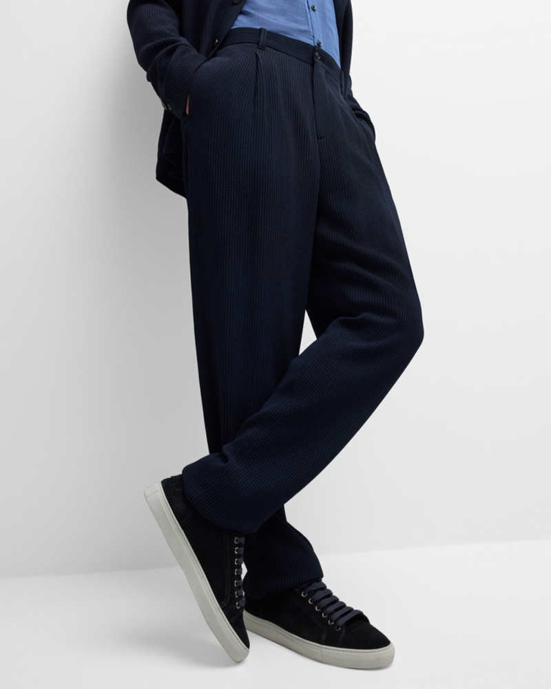 Men's Loose-Fit Seersucker Pants 6