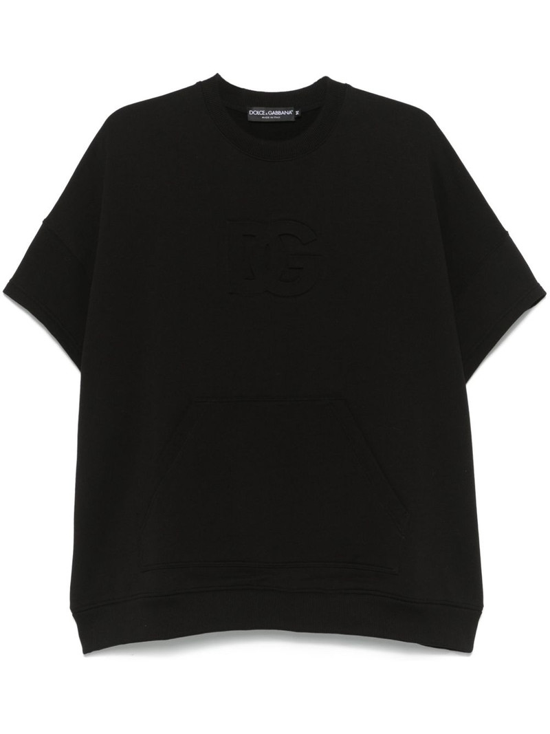 logo-embossed sweatshirt 1