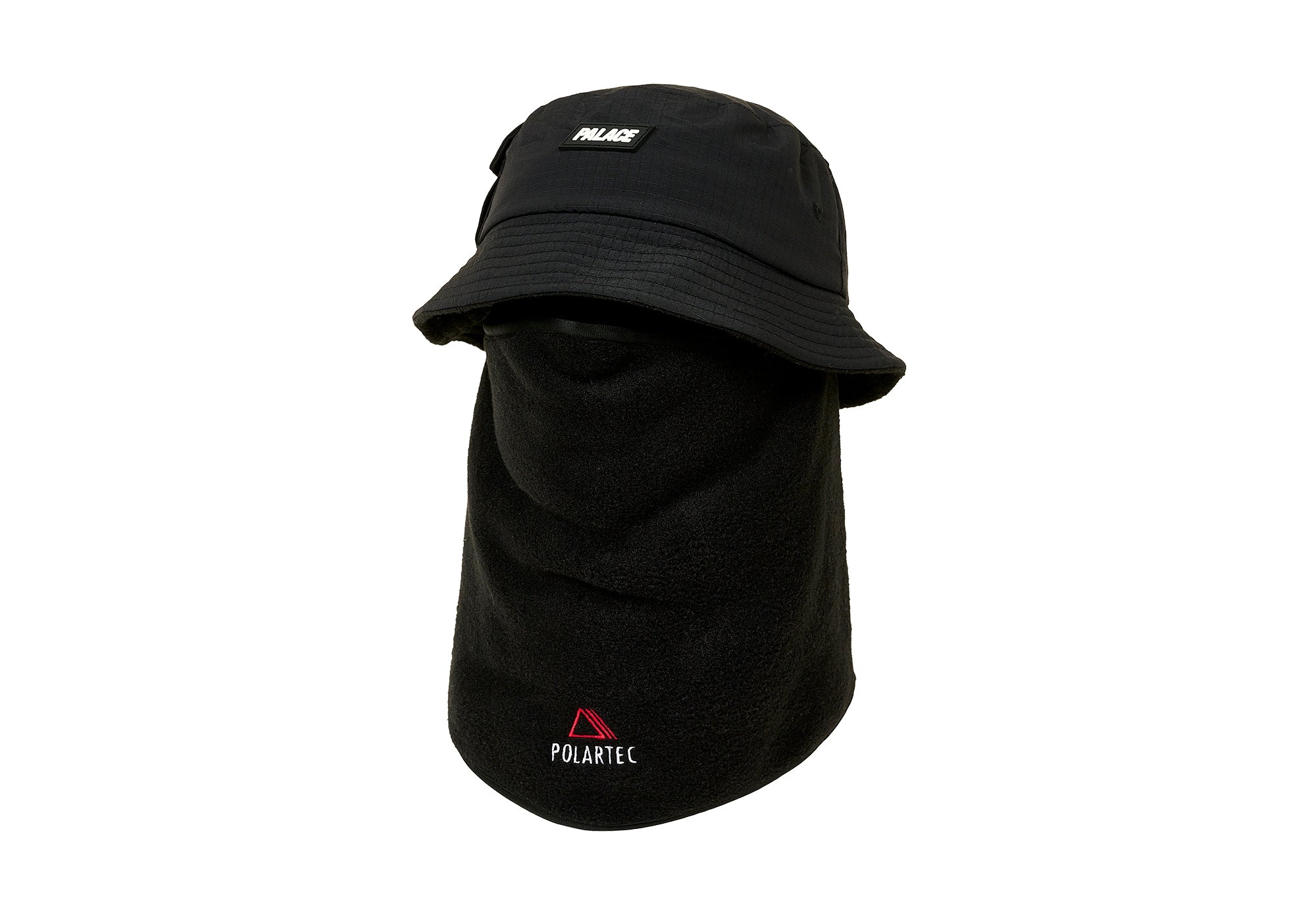 PALACE POLARTEC CORDURA MASK BUCKET BLACK | REVERSIBLE